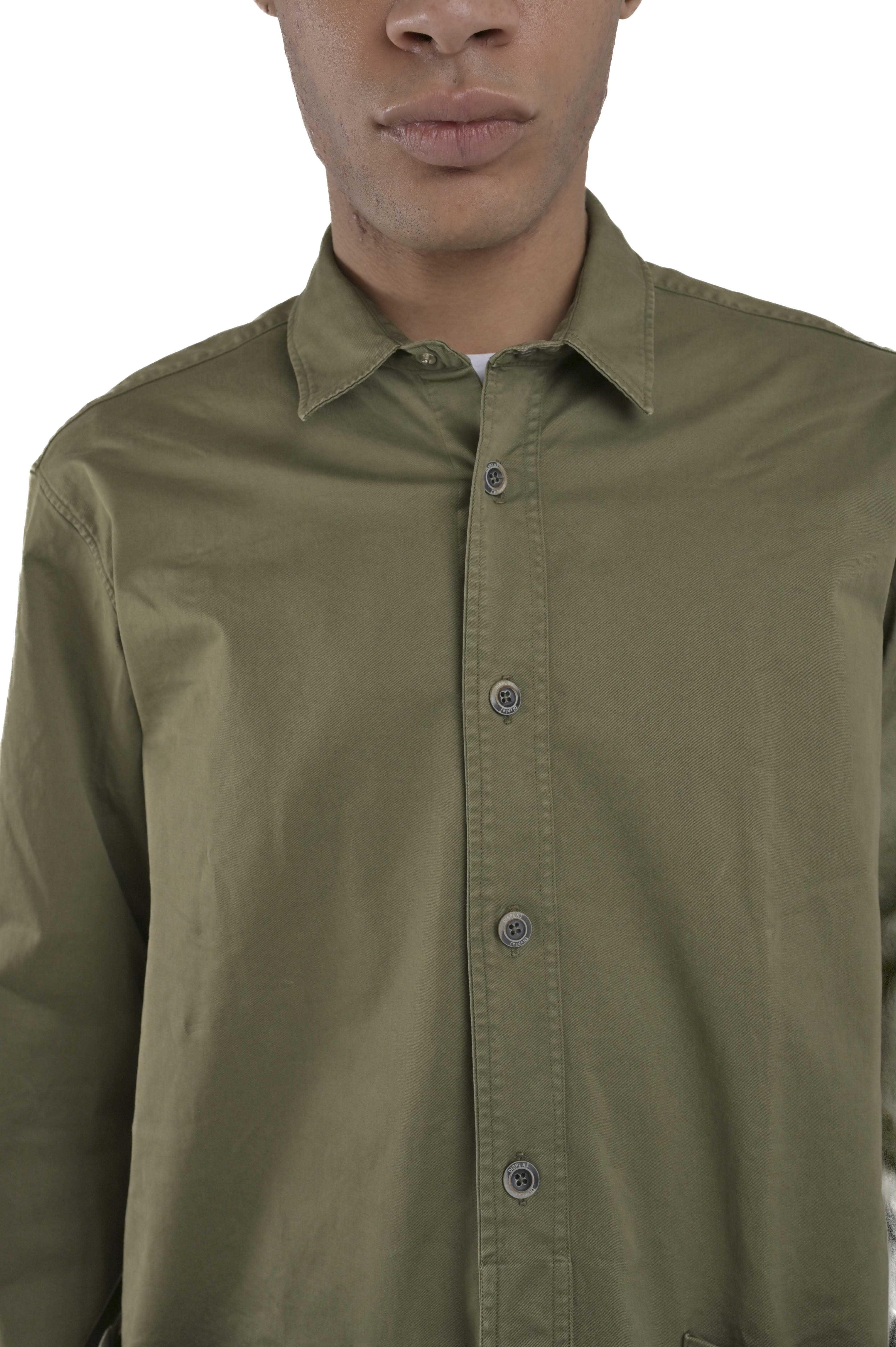 Sun Bull Green Regular Cotton Shirt FW24/25