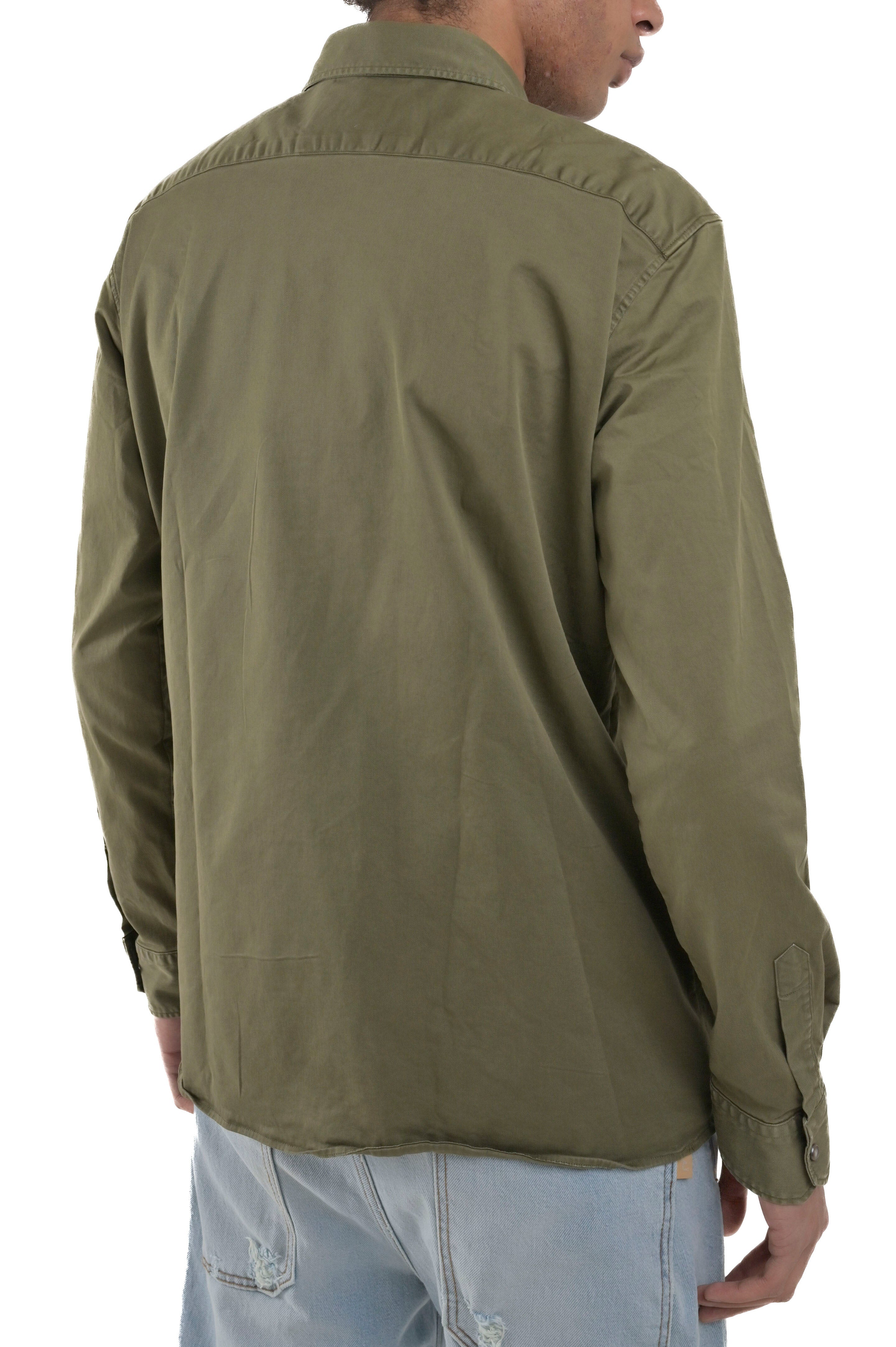 Sun Bull Green Regular Cotton Shirt FW24/25