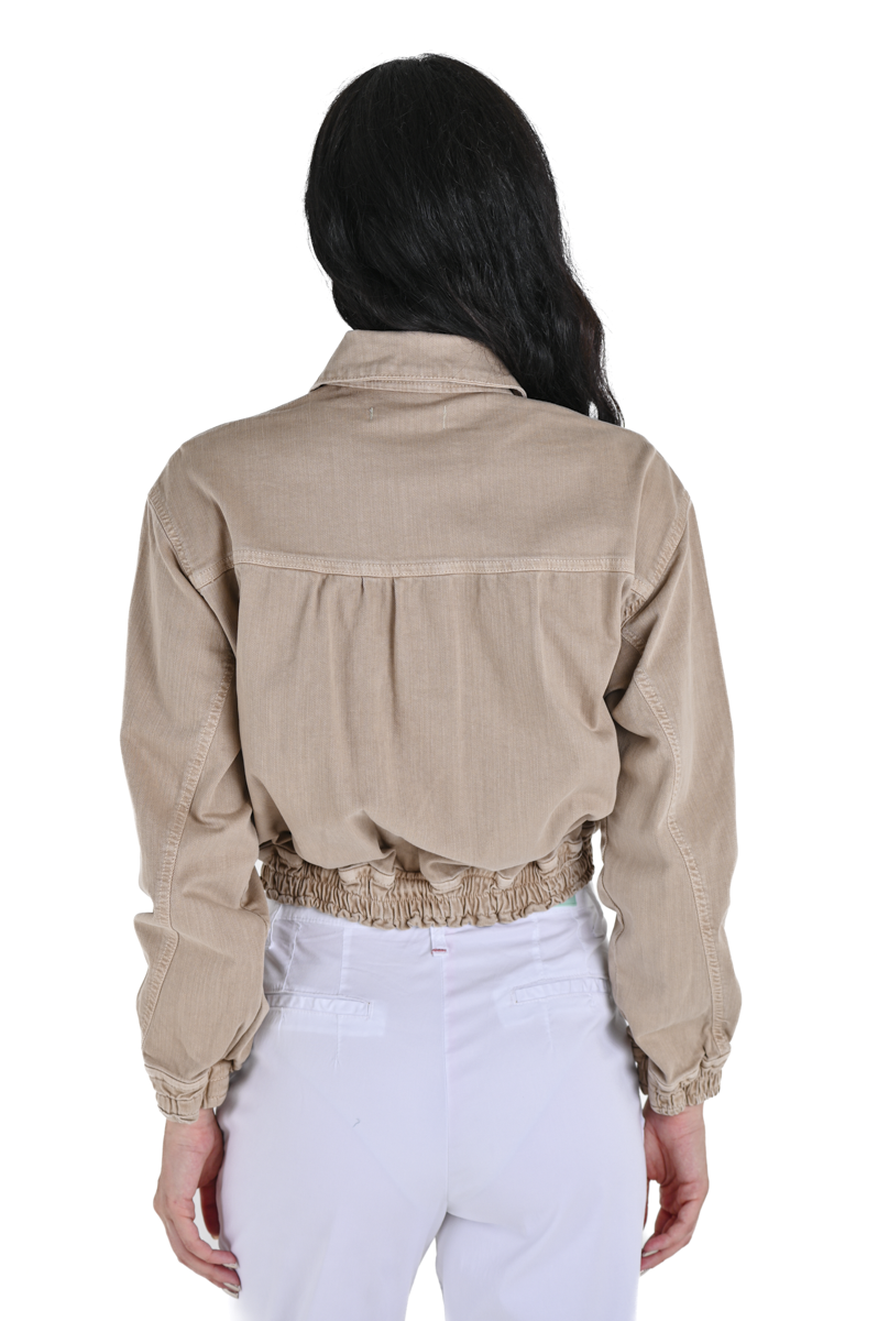 Giacca donna regular Betty beige SS24