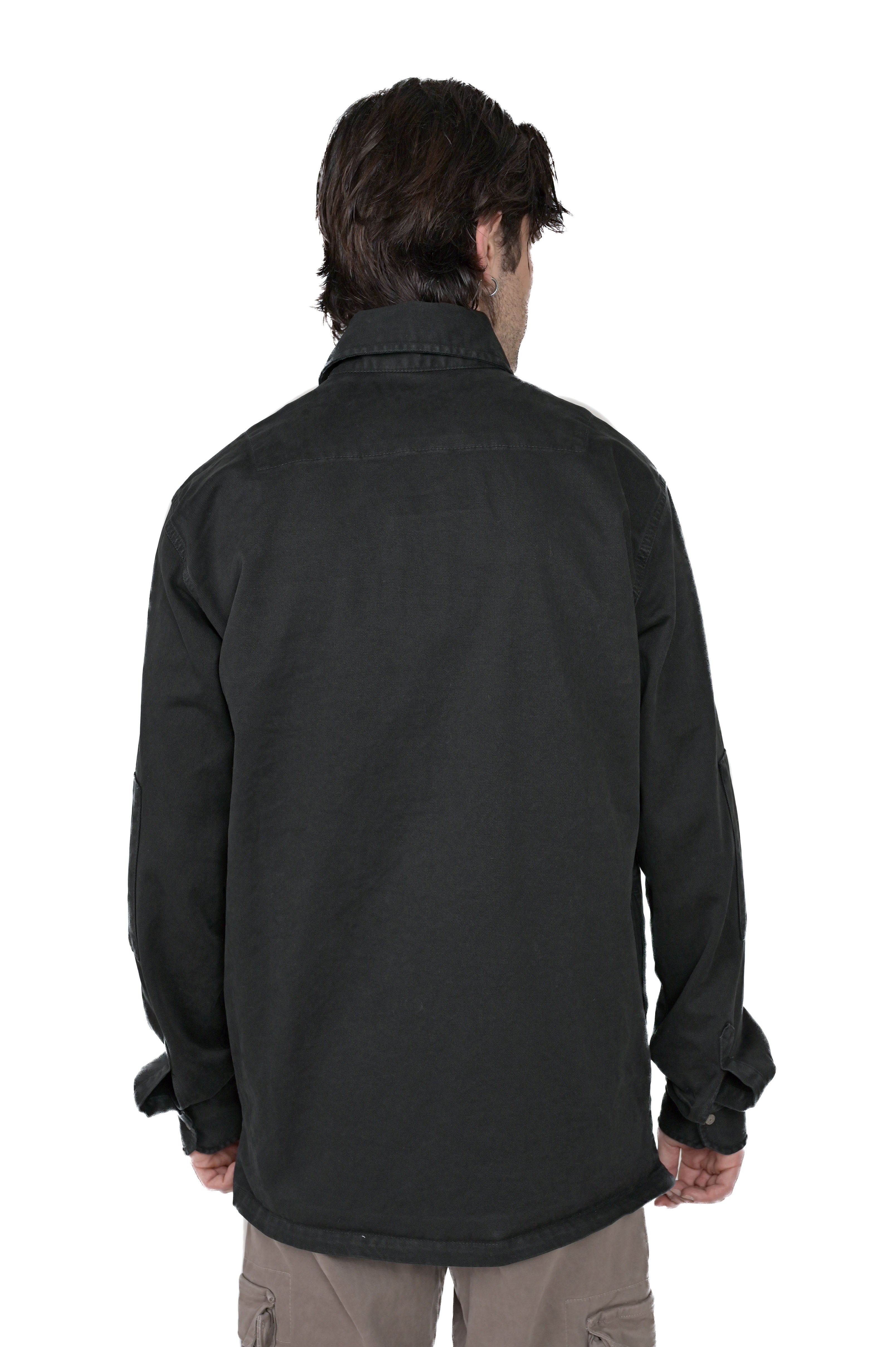 Adige black regular cotton shirt FW24/25