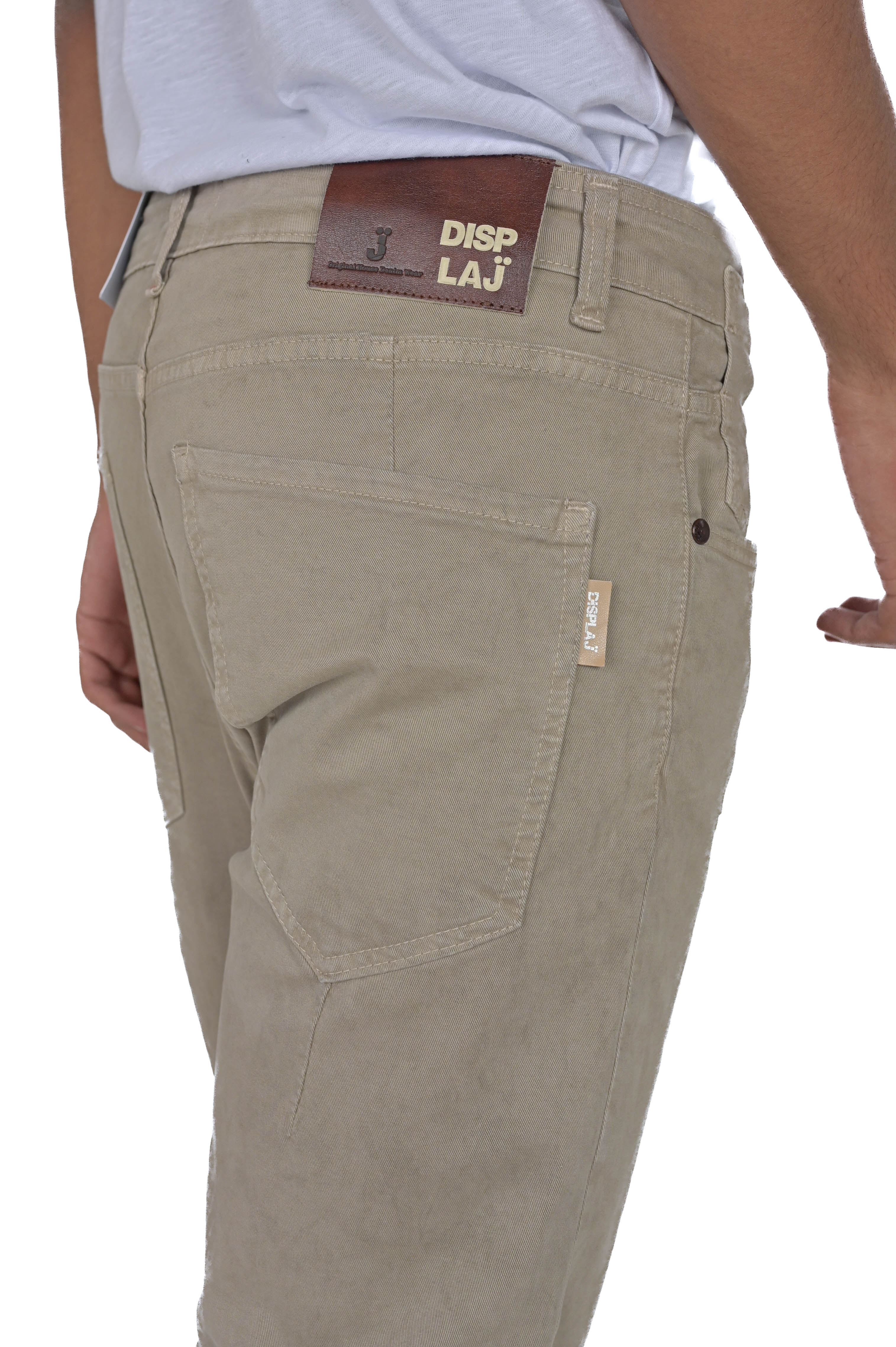 Kron Beige Tapered Cotton Trousers FW24/25