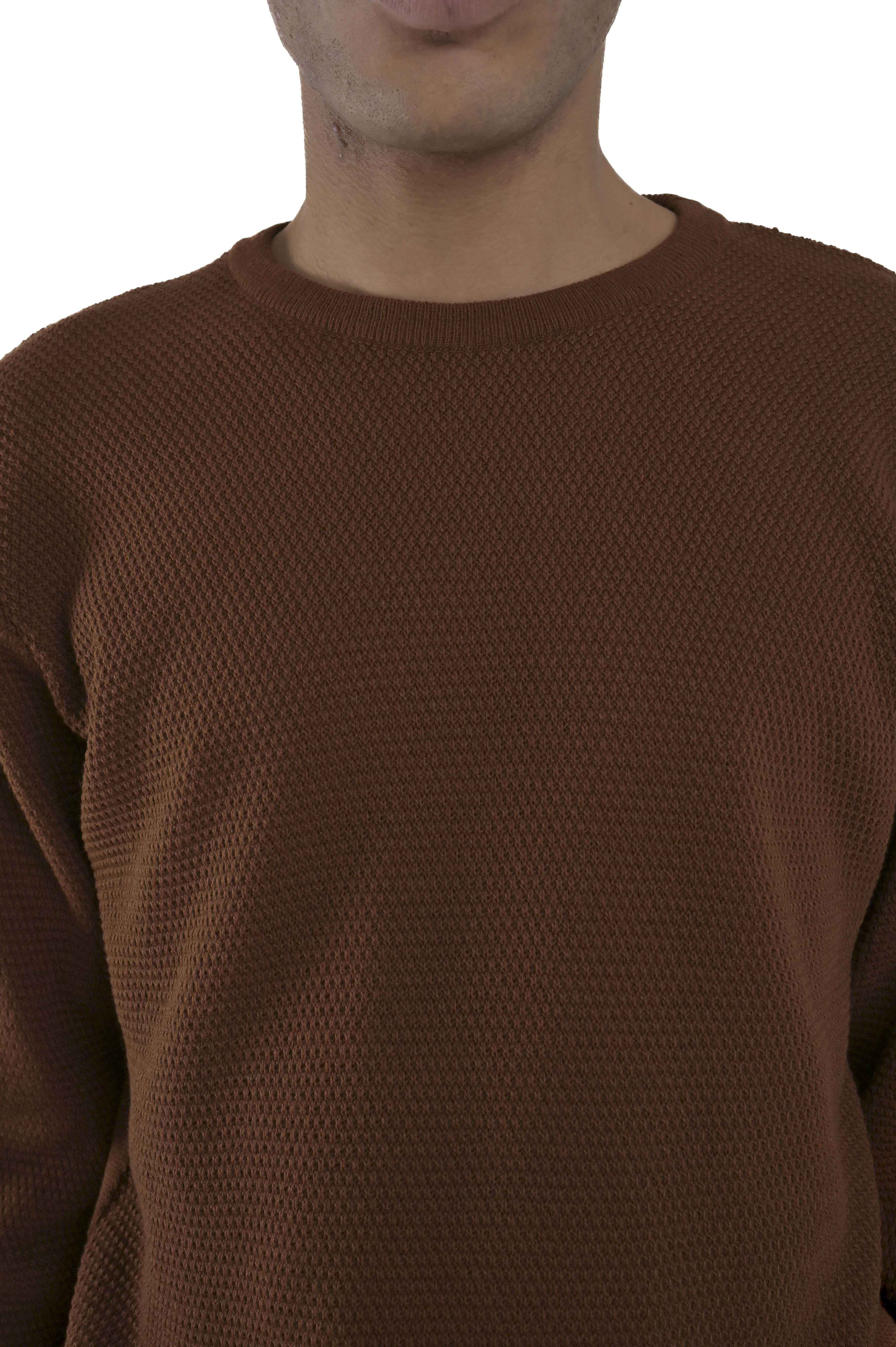 Regular sweater DM 24200 dark brown FW24/25