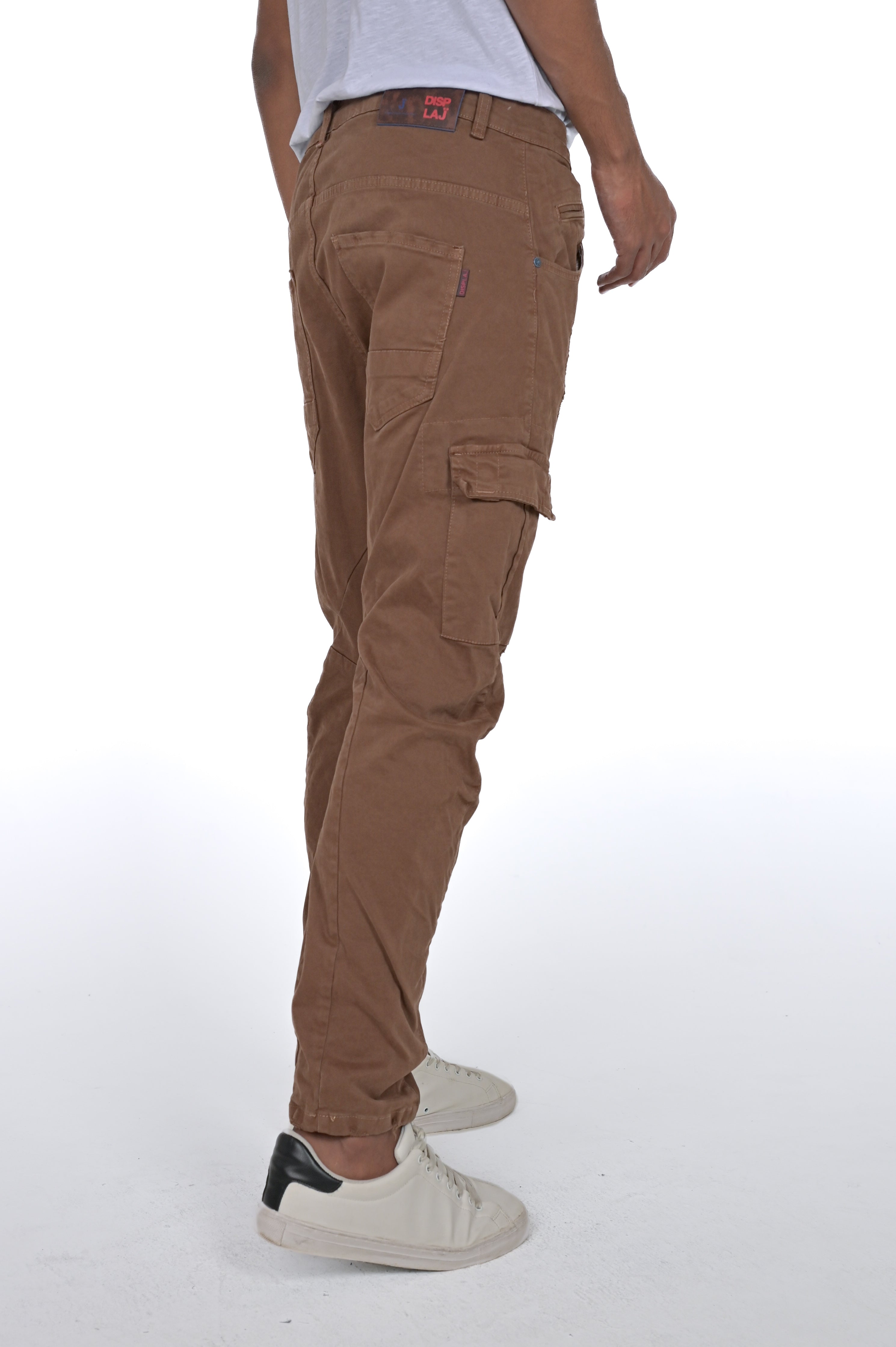 Pantaloni in cotone tapered New Evolution Rotture bruciato FW24/25