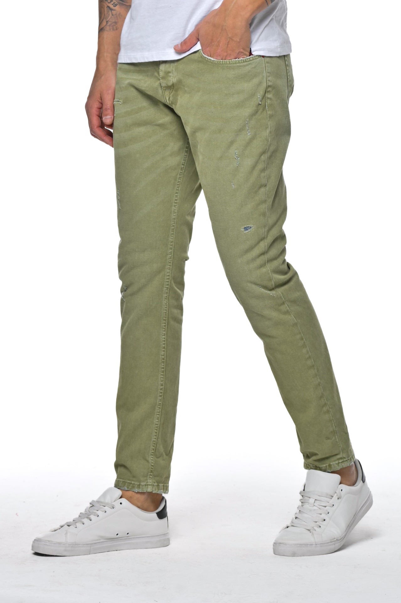 New London DRL SS23 slim cotton trousers