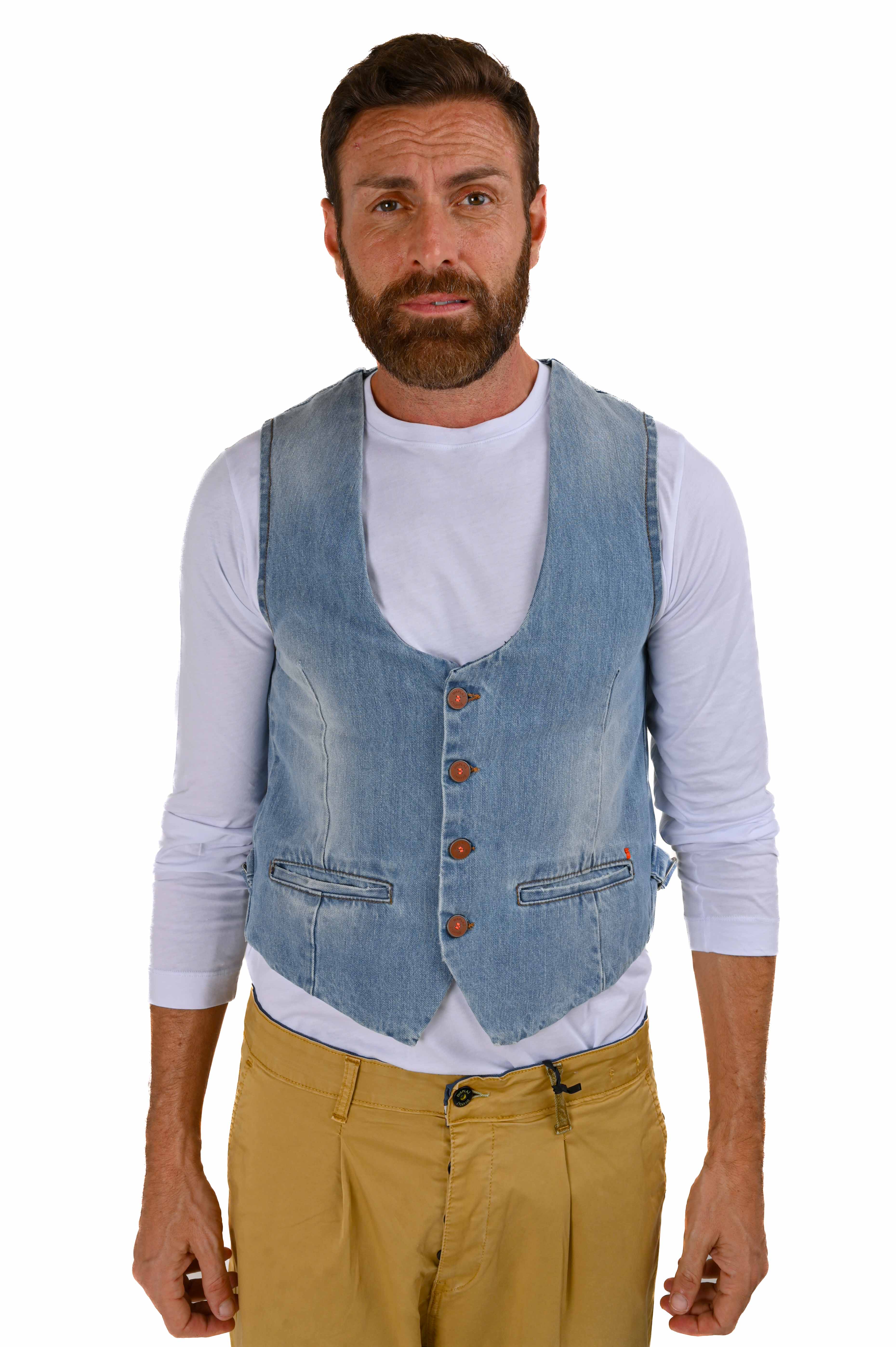 Regular Cotton Vest Raz Jeans Light SS22