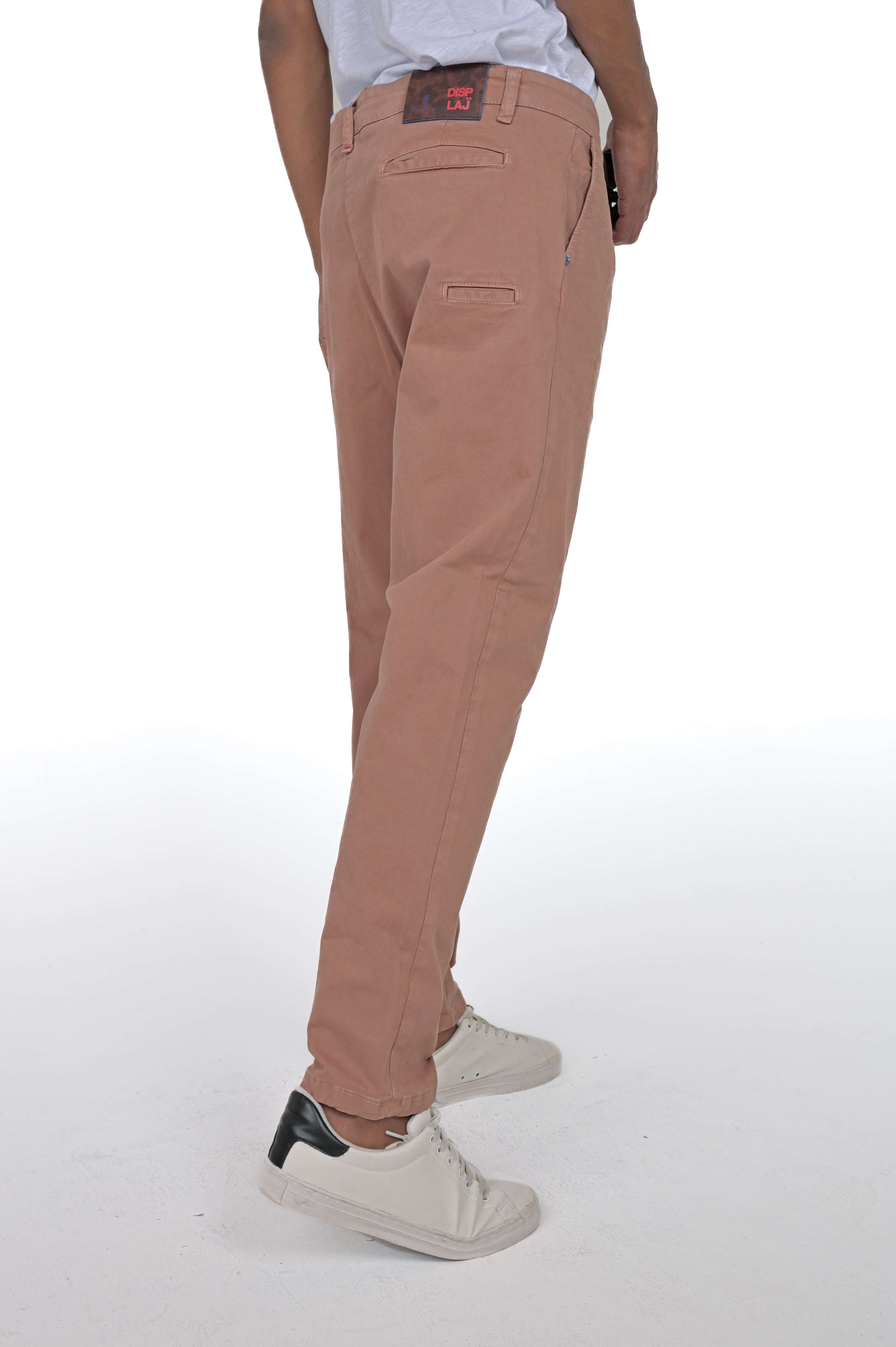 Pantaloni in cotone tapered New Private Gab Terra di Siena FW24/25