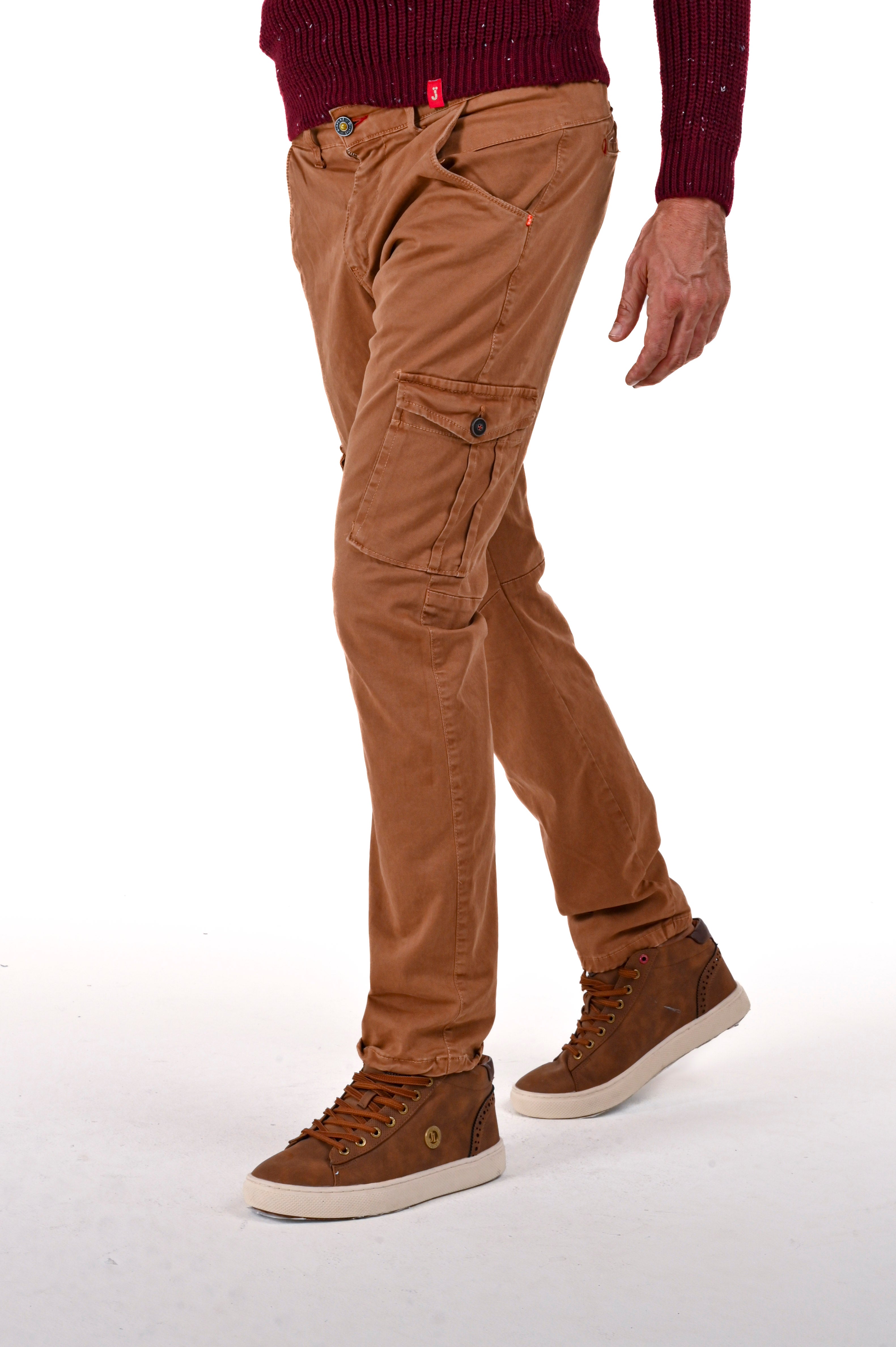 Pantaloni in cotone slim Cezanne biscotto FW24/25