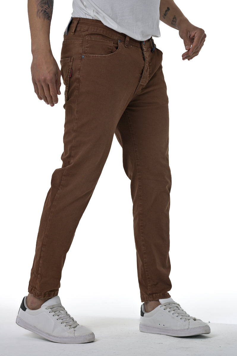 Pantaloni in cotone regular New Wolf Gab bruciato FW24/25