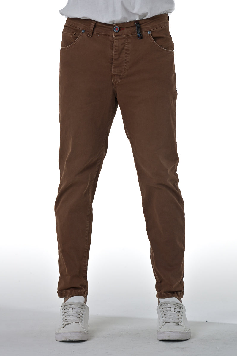 Pantaloni in cotone regular New Wolf Gab bruciato FW24/25