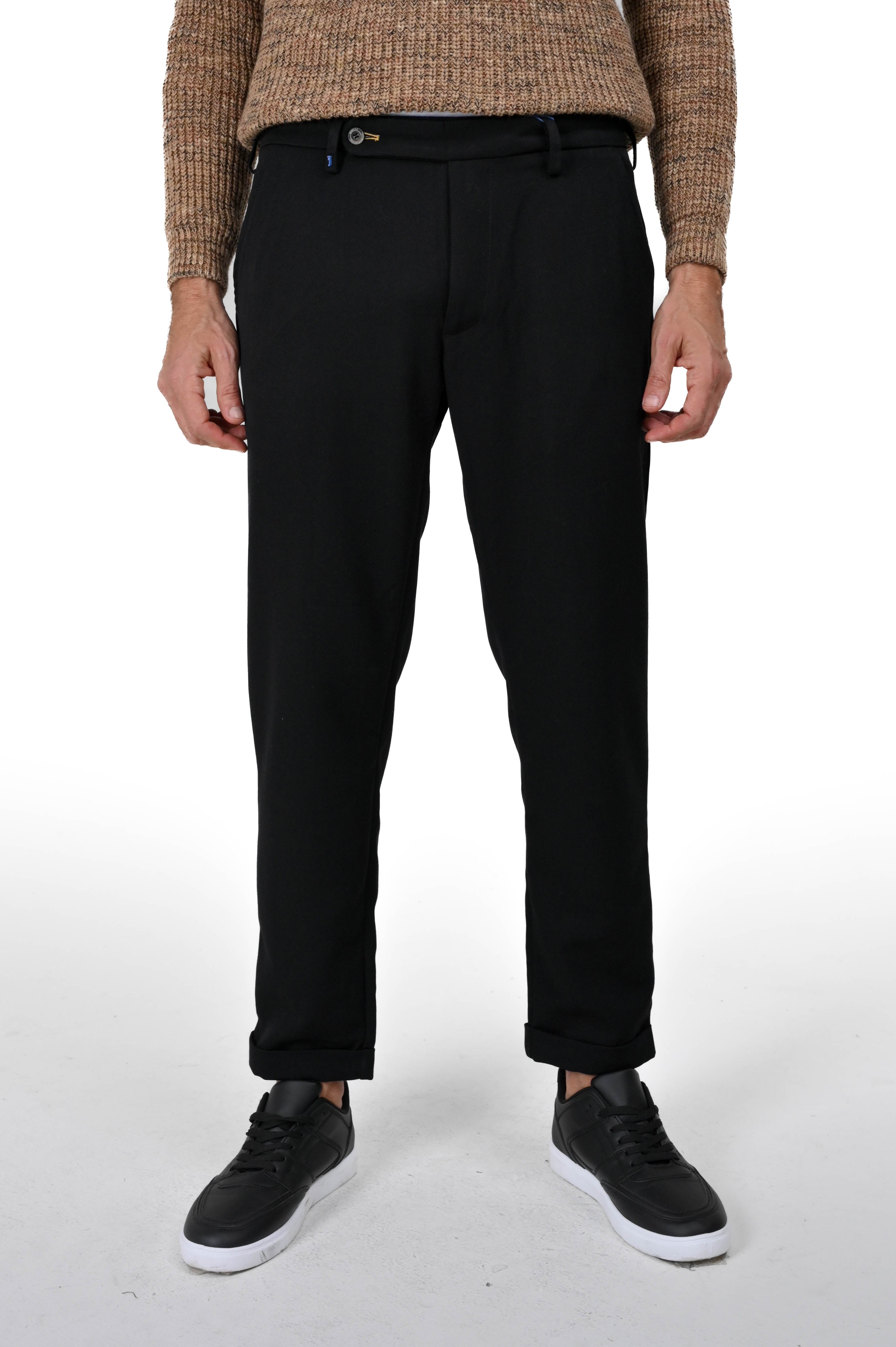 Classic slim Racket Wool trousers black FW24/25