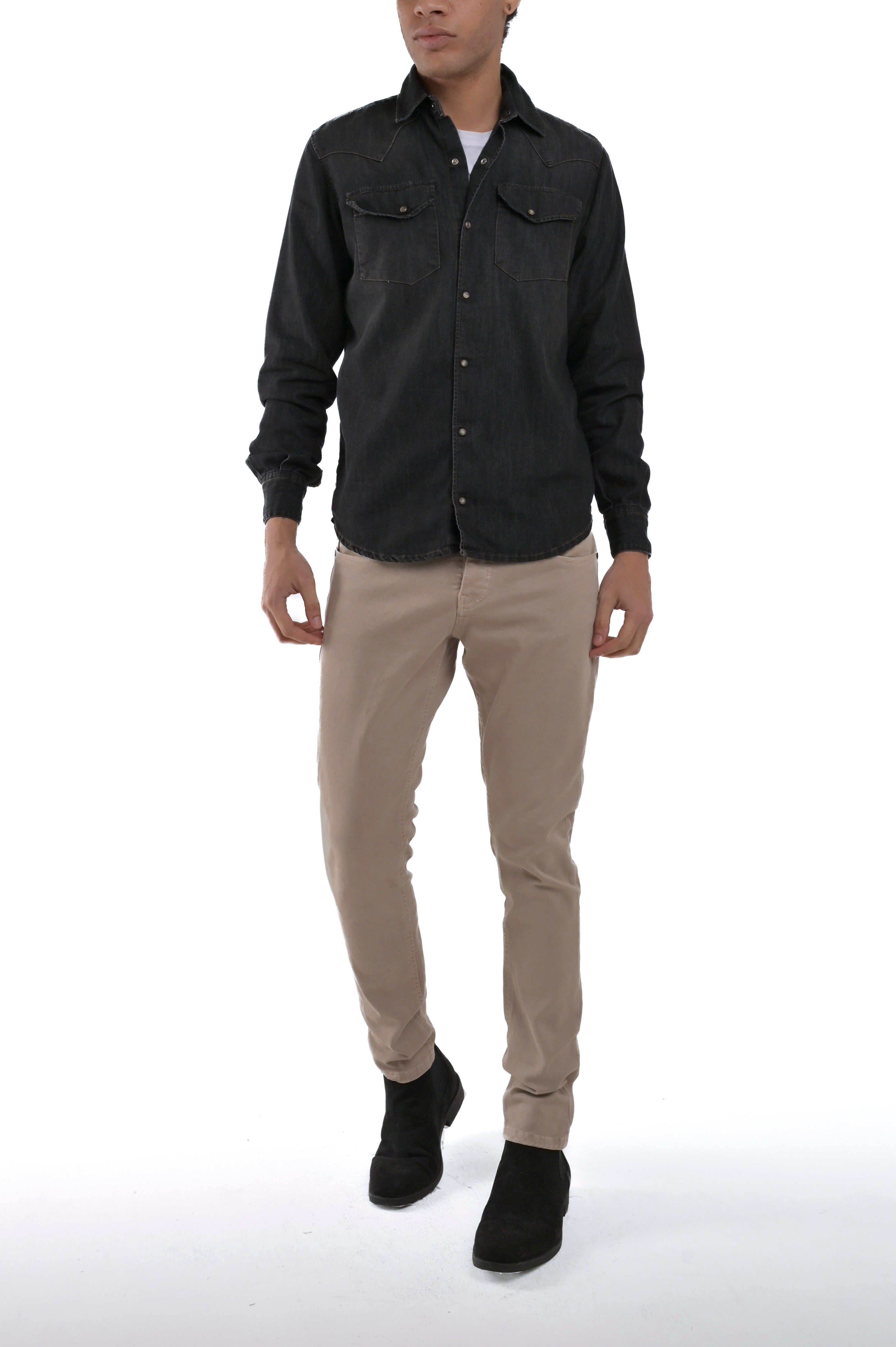 Spy Blk regular denim shirt FW03 FW24/25