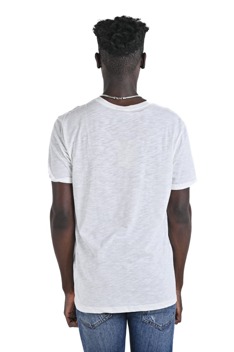 Regular T-Shirt DPE 2402 Fiammata White SS24