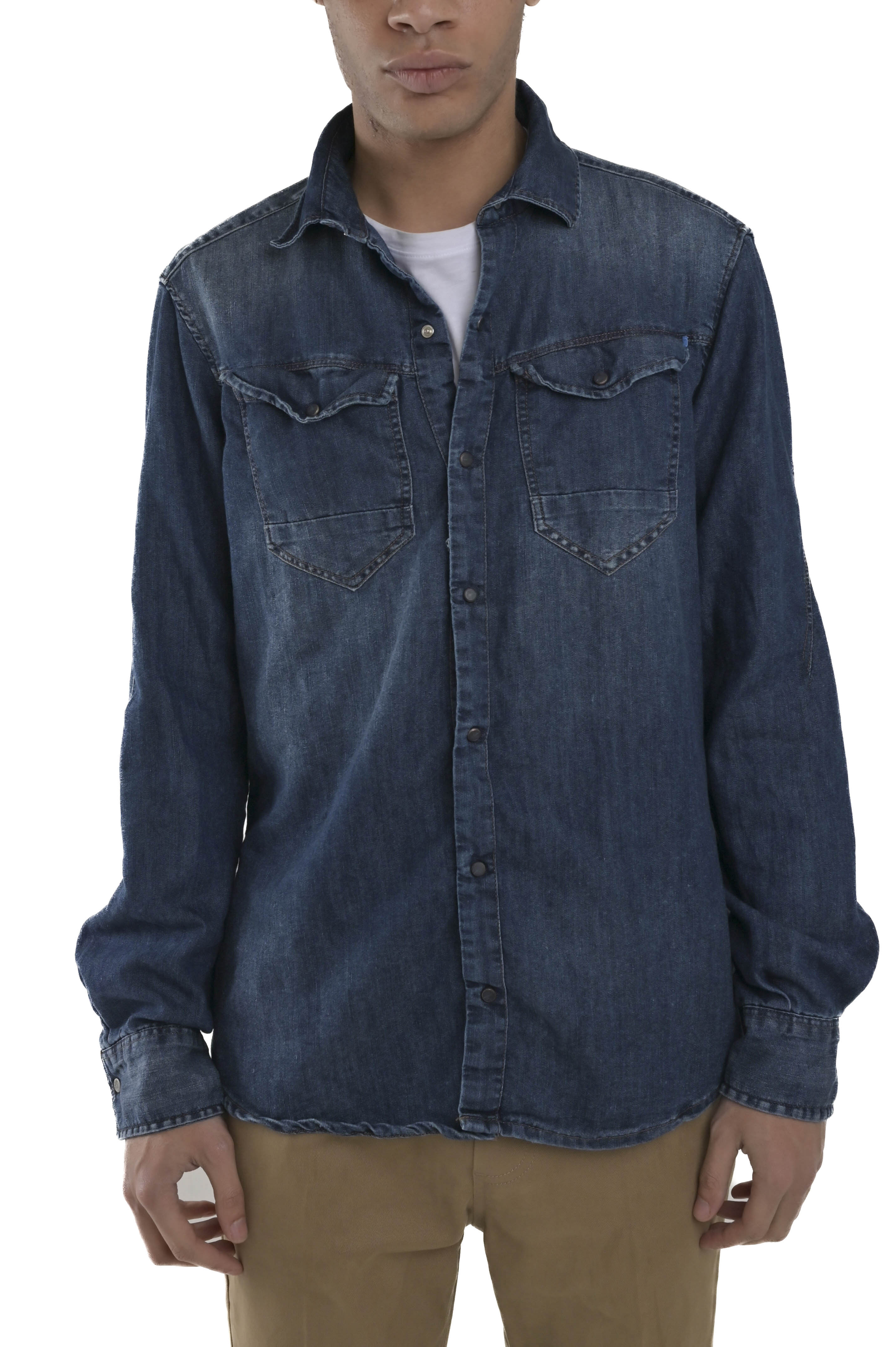 Camicia in denim regular Park Blu AI06 FW24/25