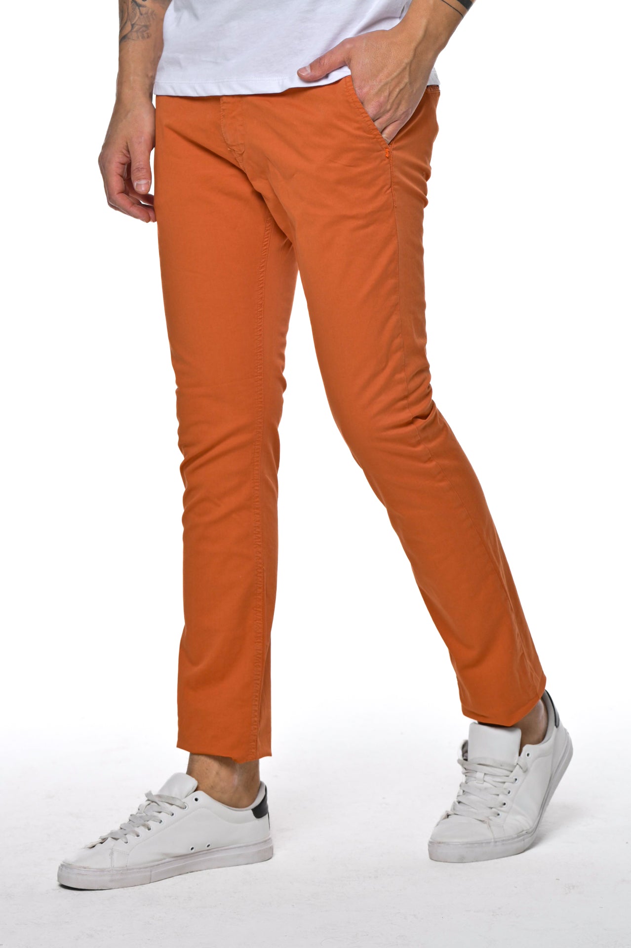 Kinos Orange Slim Pants SS24