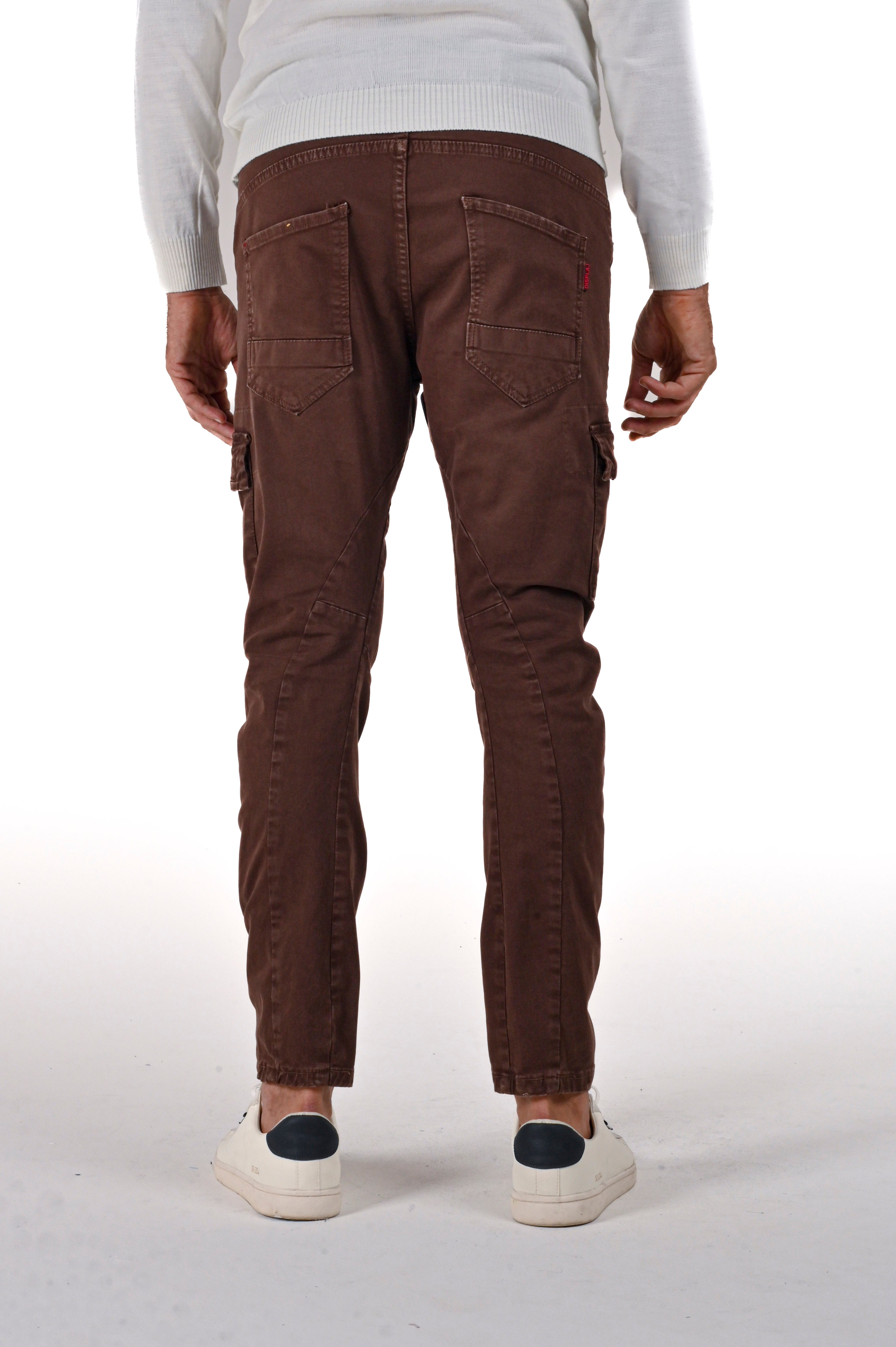 Pantaloni in cotone tapered New Evolution moro FW24/25