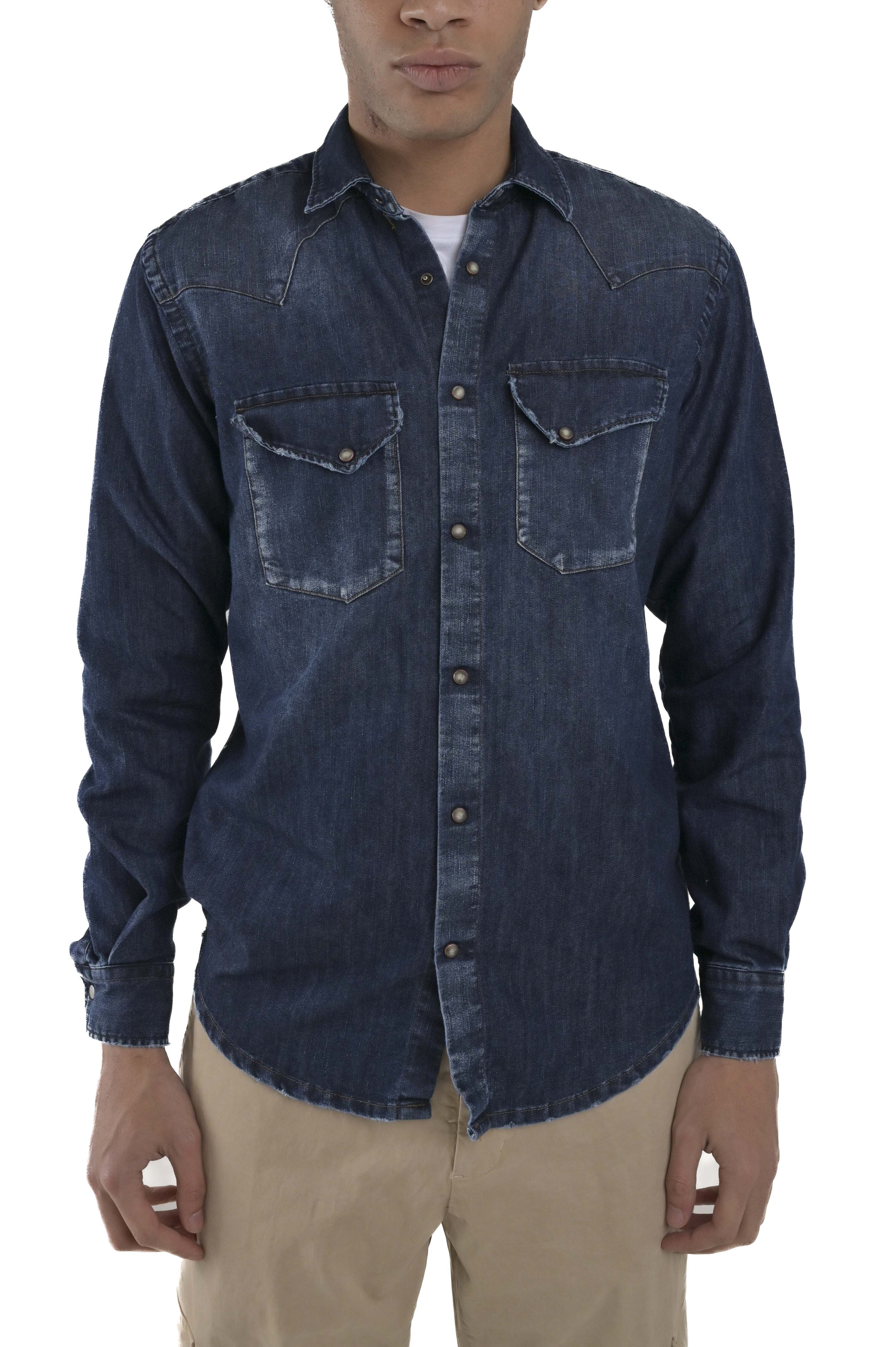 Camicia in denim regular Spy Blu AI02 FW24/25