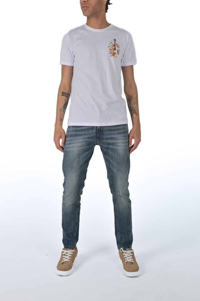 T-Shirt regular Music Bianco SS24