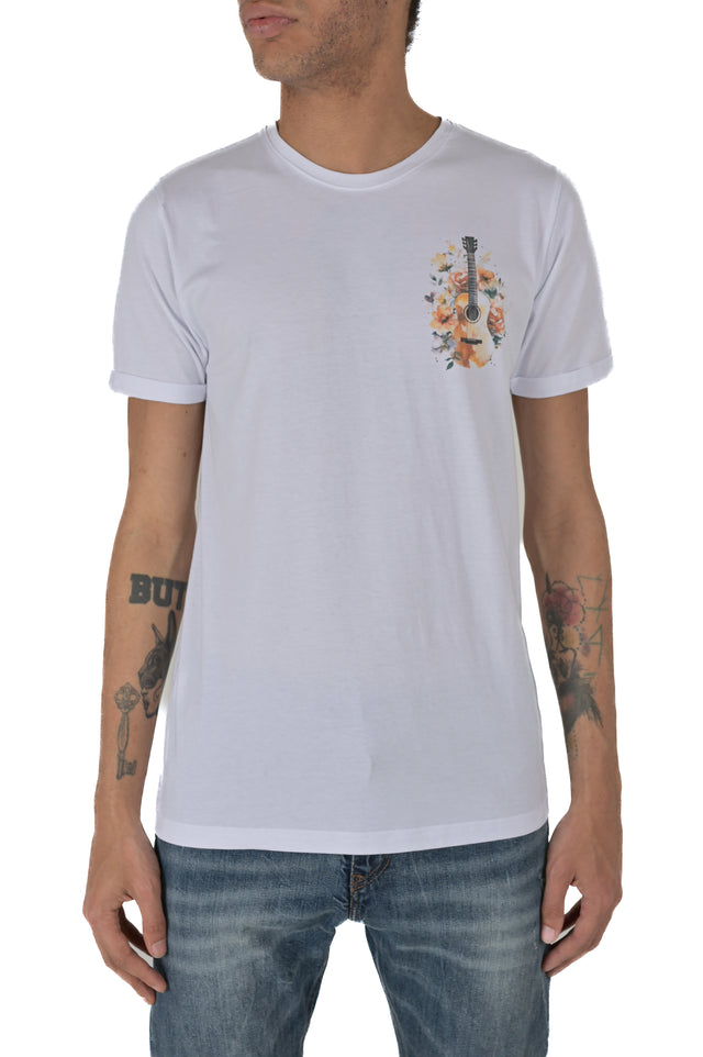 T-Shirt regular Music Bianco SS24