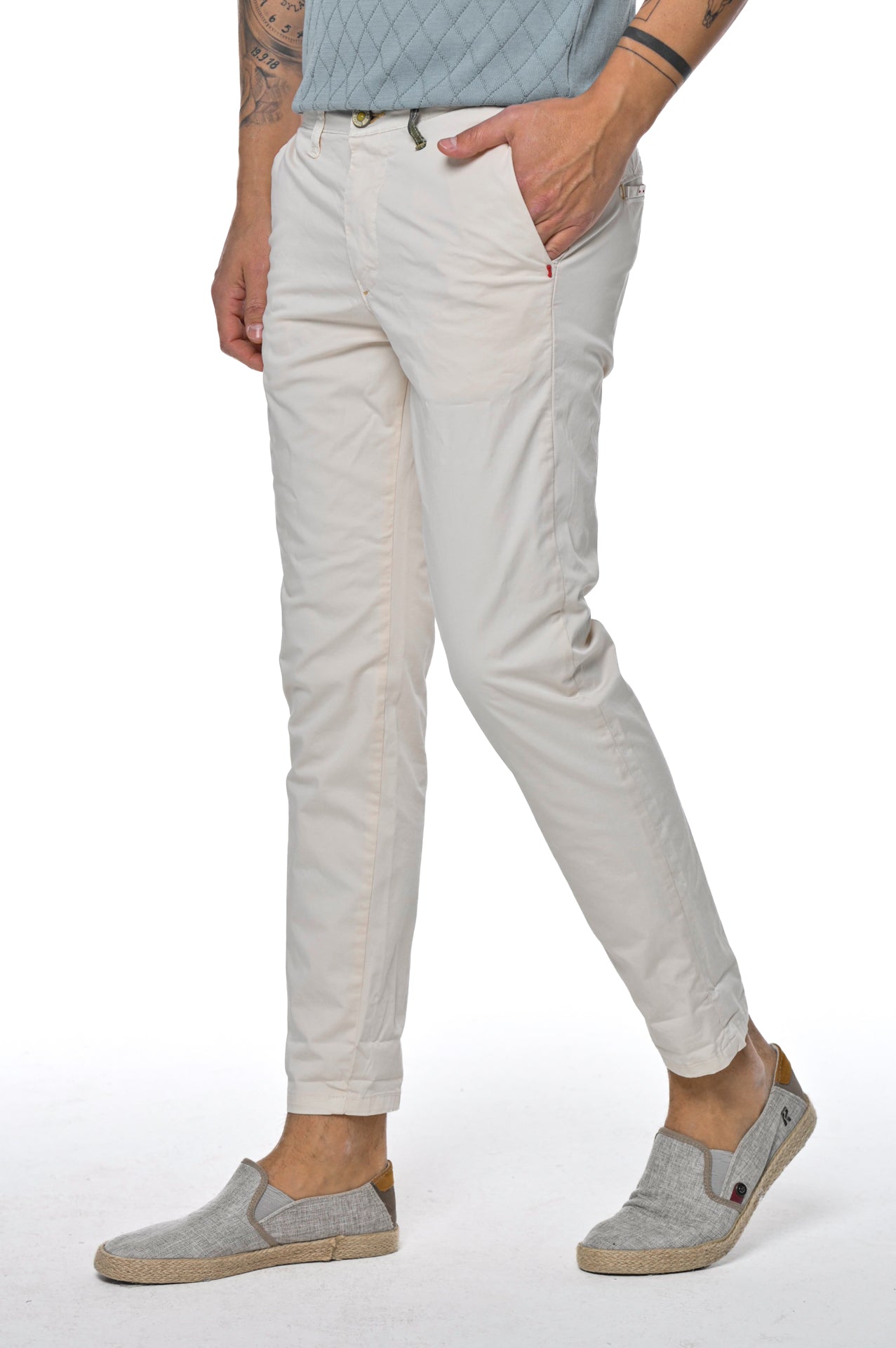 Slim Cotton Trousers Sonic Raso SS23