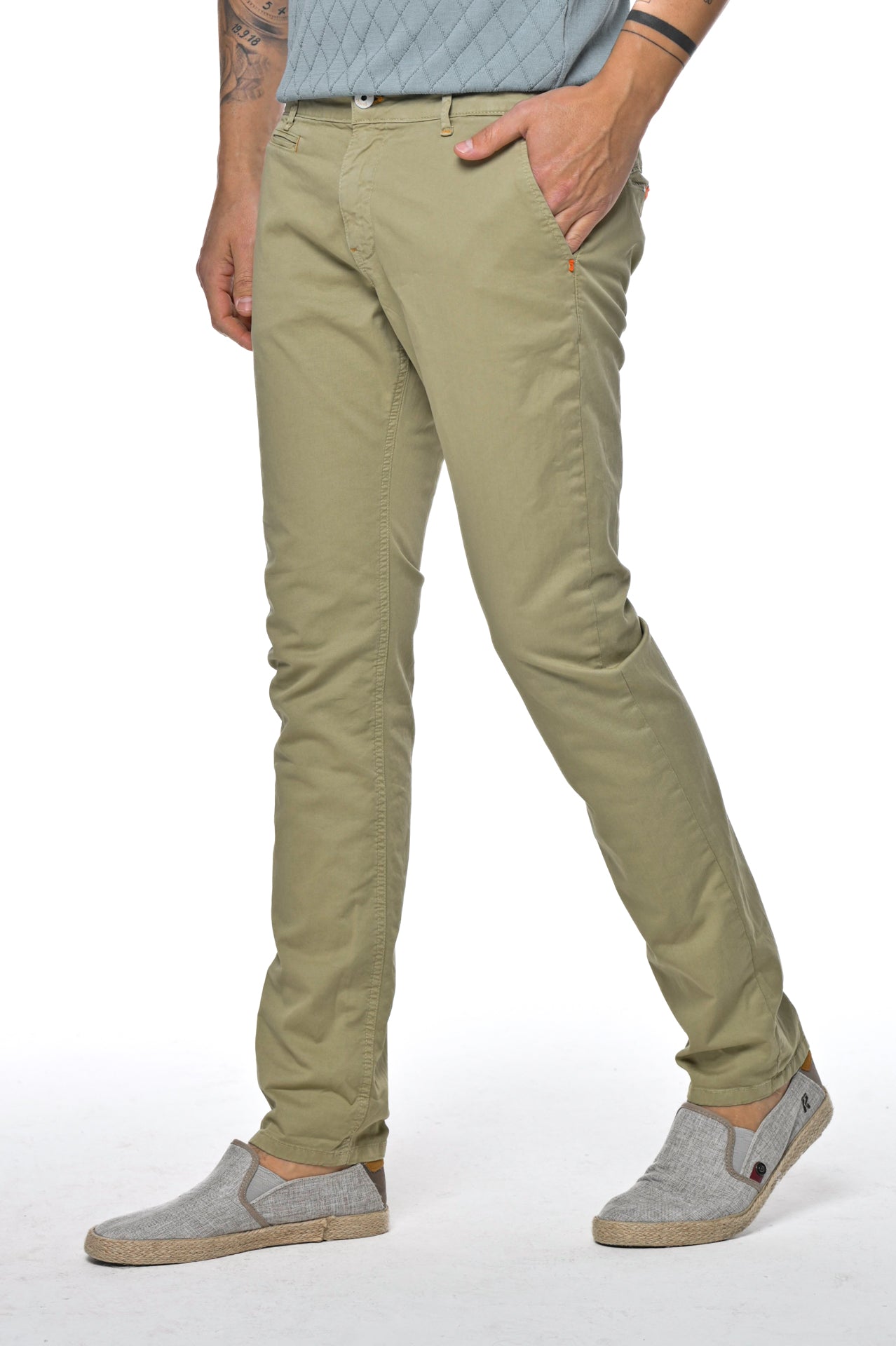 Kinos Nespola SS24 slim trousers