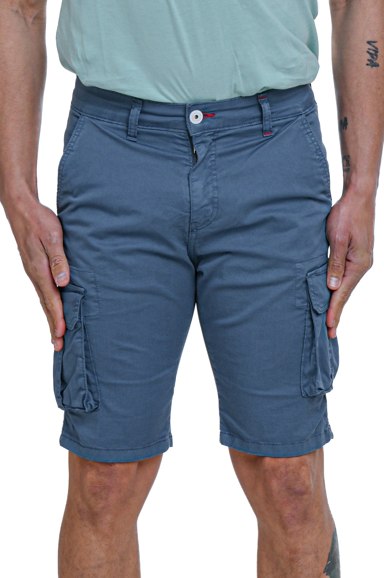 Bermuda in cotone slim Roy Polvere SS24