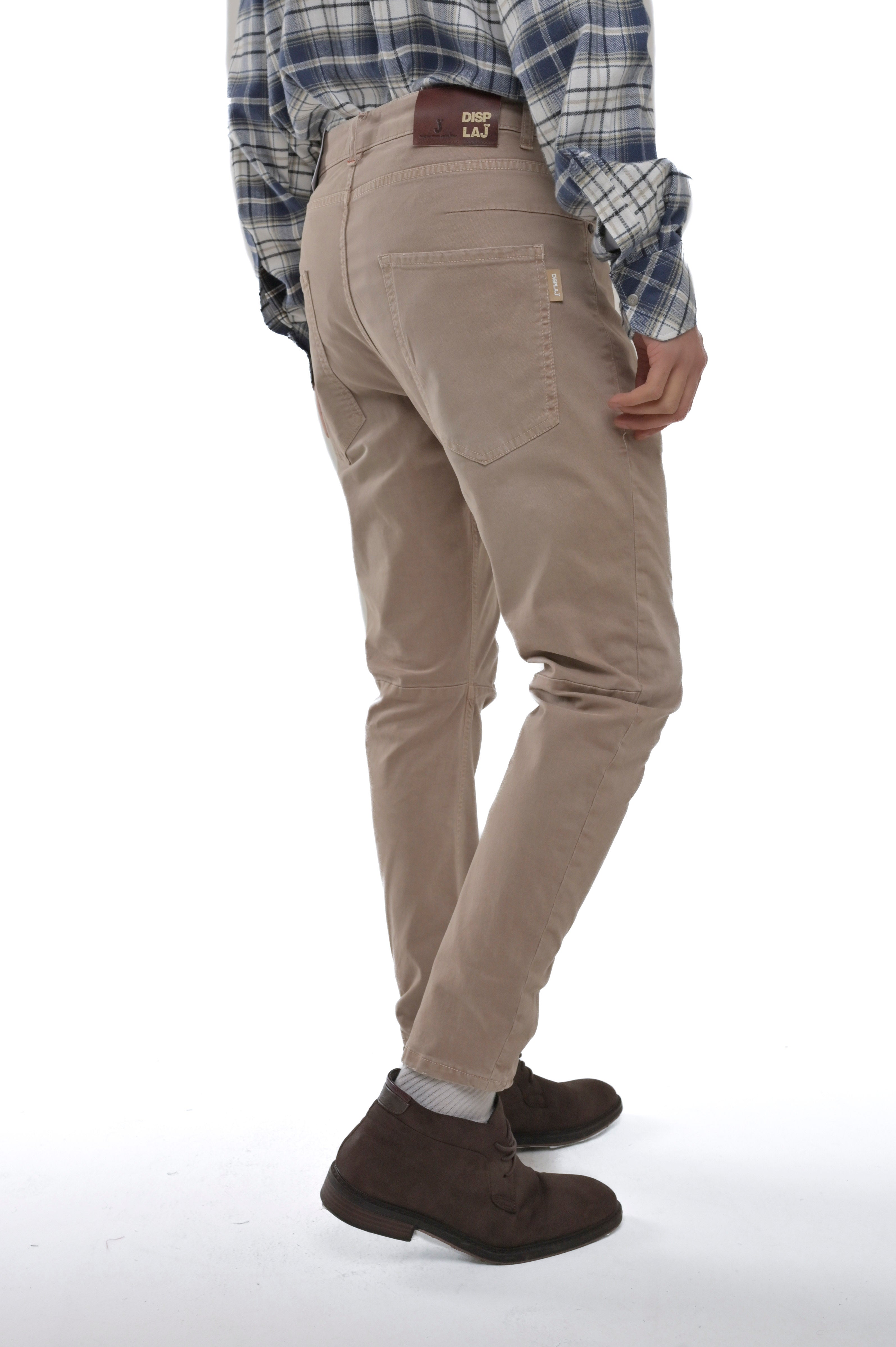 Vertigo beige tapered cotton trousers FW24/25