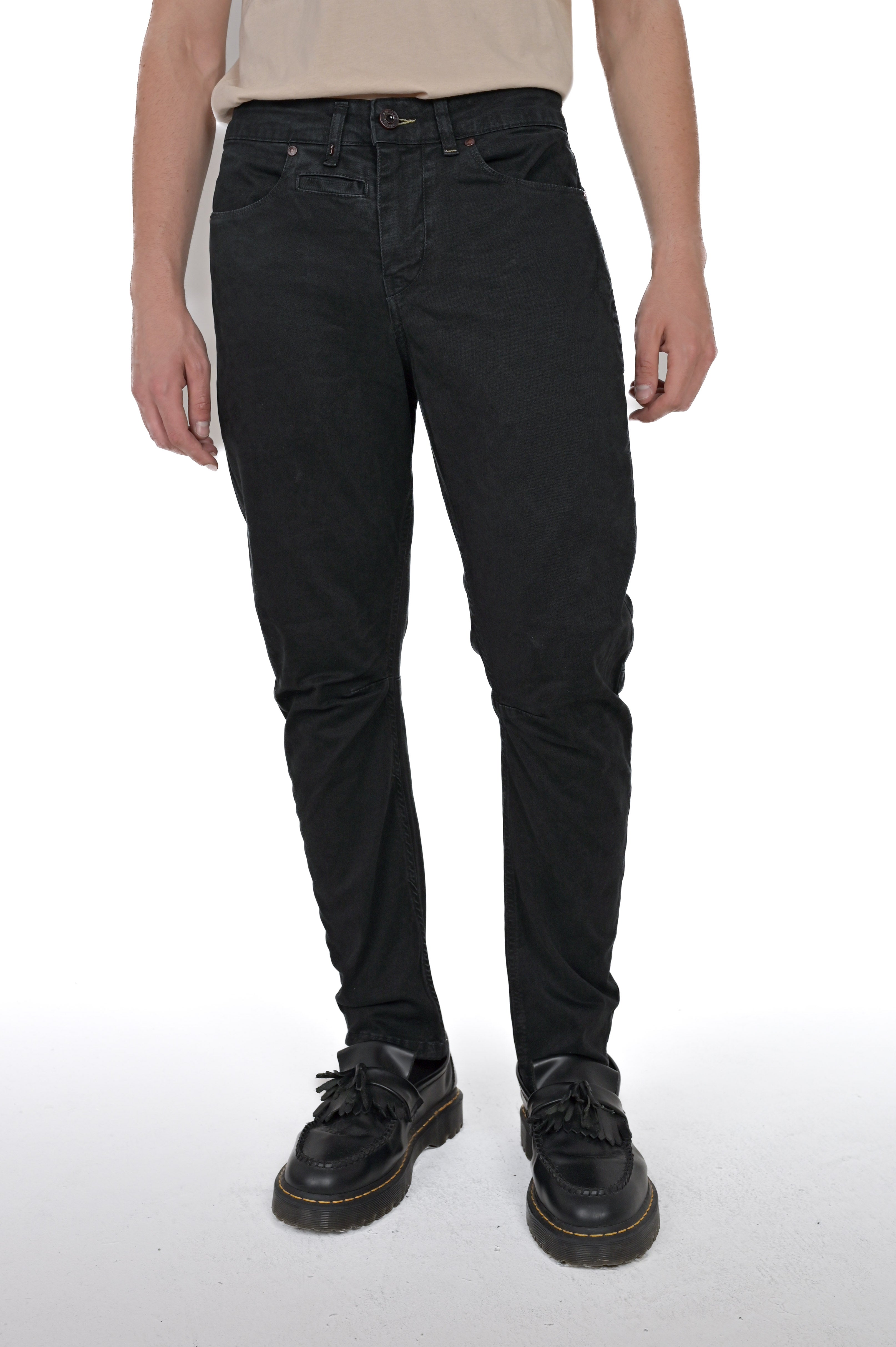 Pantaloni in cotone tapered Vertigo nero FW24/25