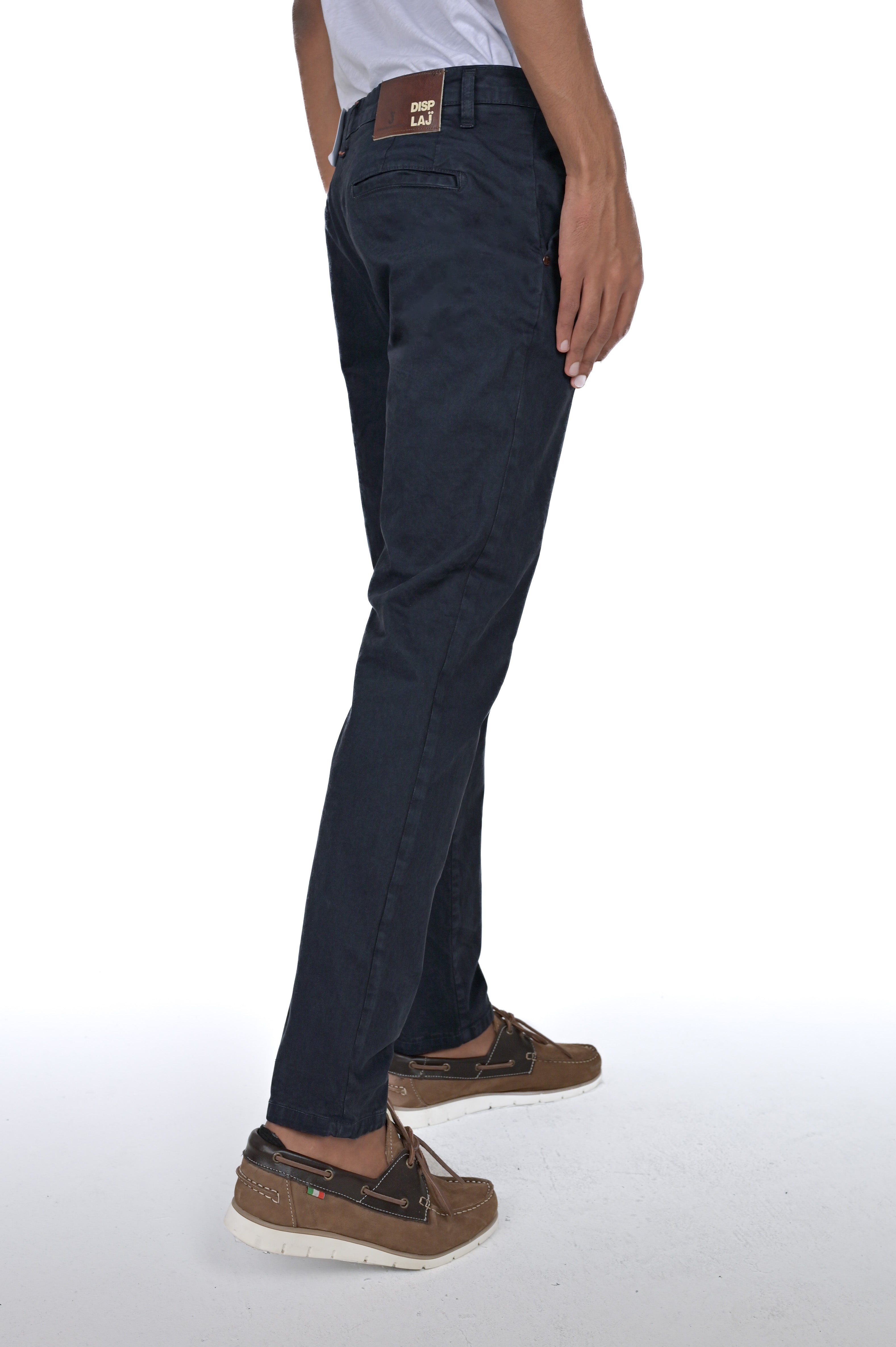 Pantaloni in cotone slim Sonic Raso blu FW24/25