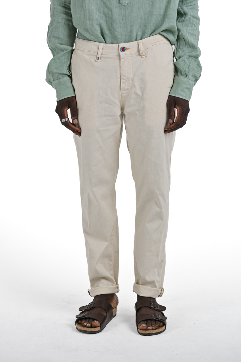 Slim trousers Sonic Sea Cream SS24