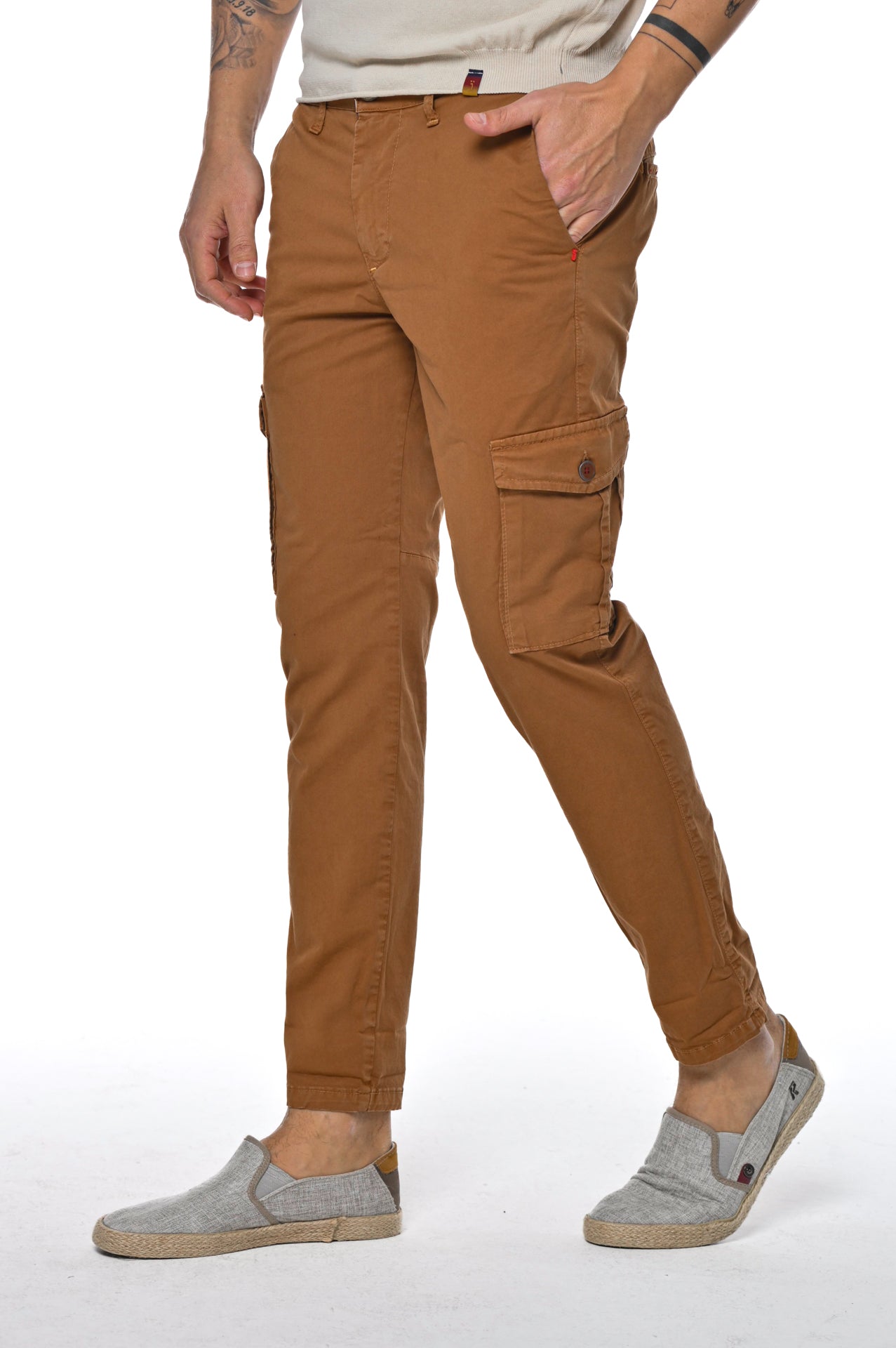 Pantaloni in cotone slim Sonic Tascone SS23