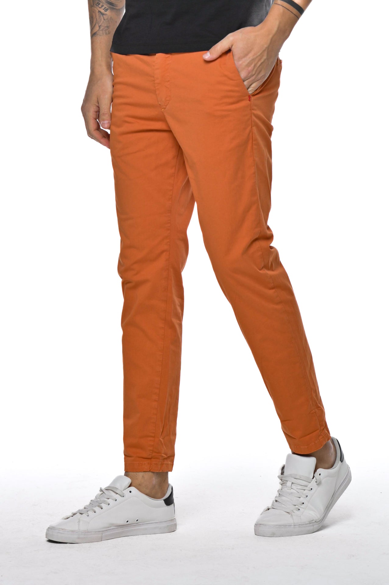 Slim Cotton Trousers Sonic Raso SS23