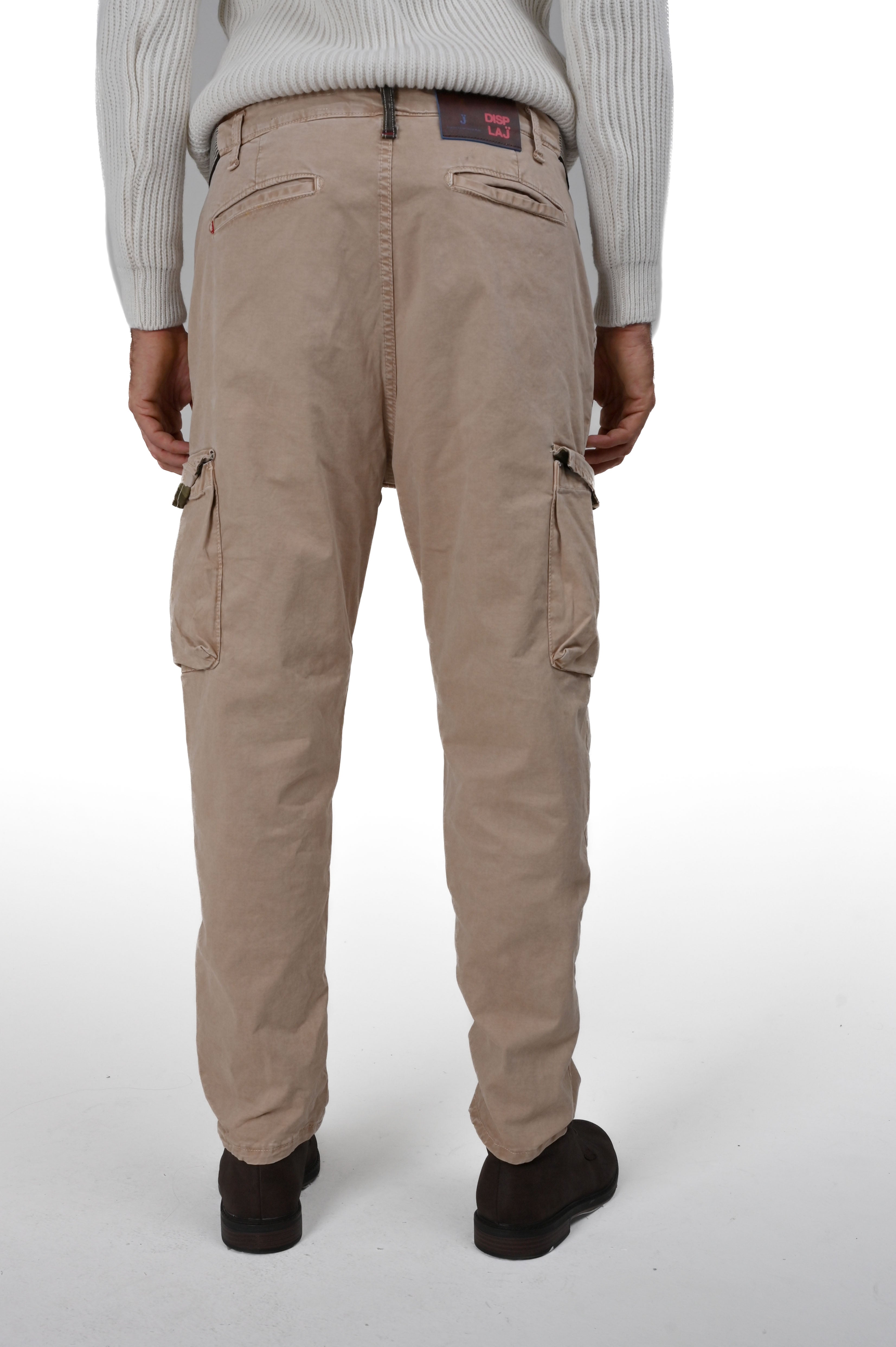 Pantaloni in cotone regular Screen Raso beige FW24/25