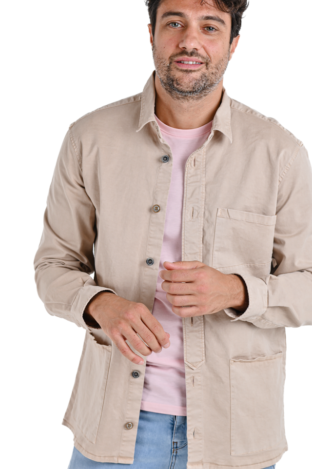 Camicia regular Sun Beige SS24