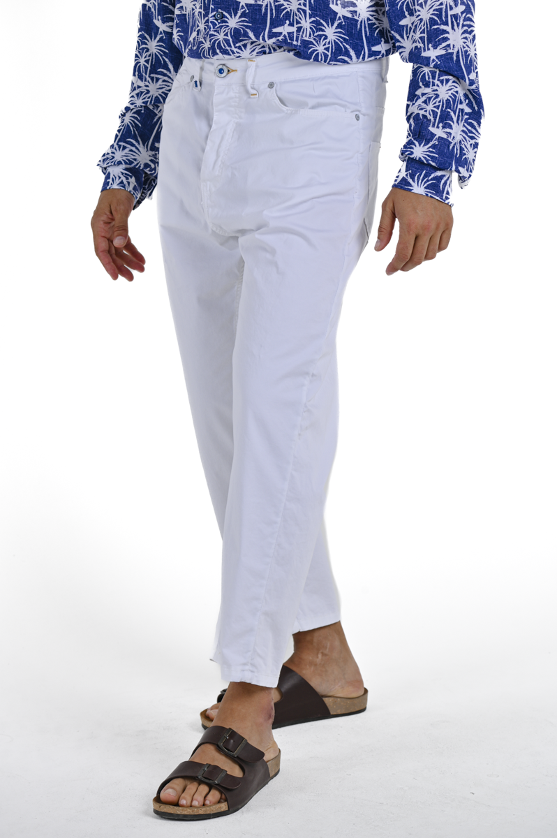 Pantaloni loose King Raso Bianco SS24