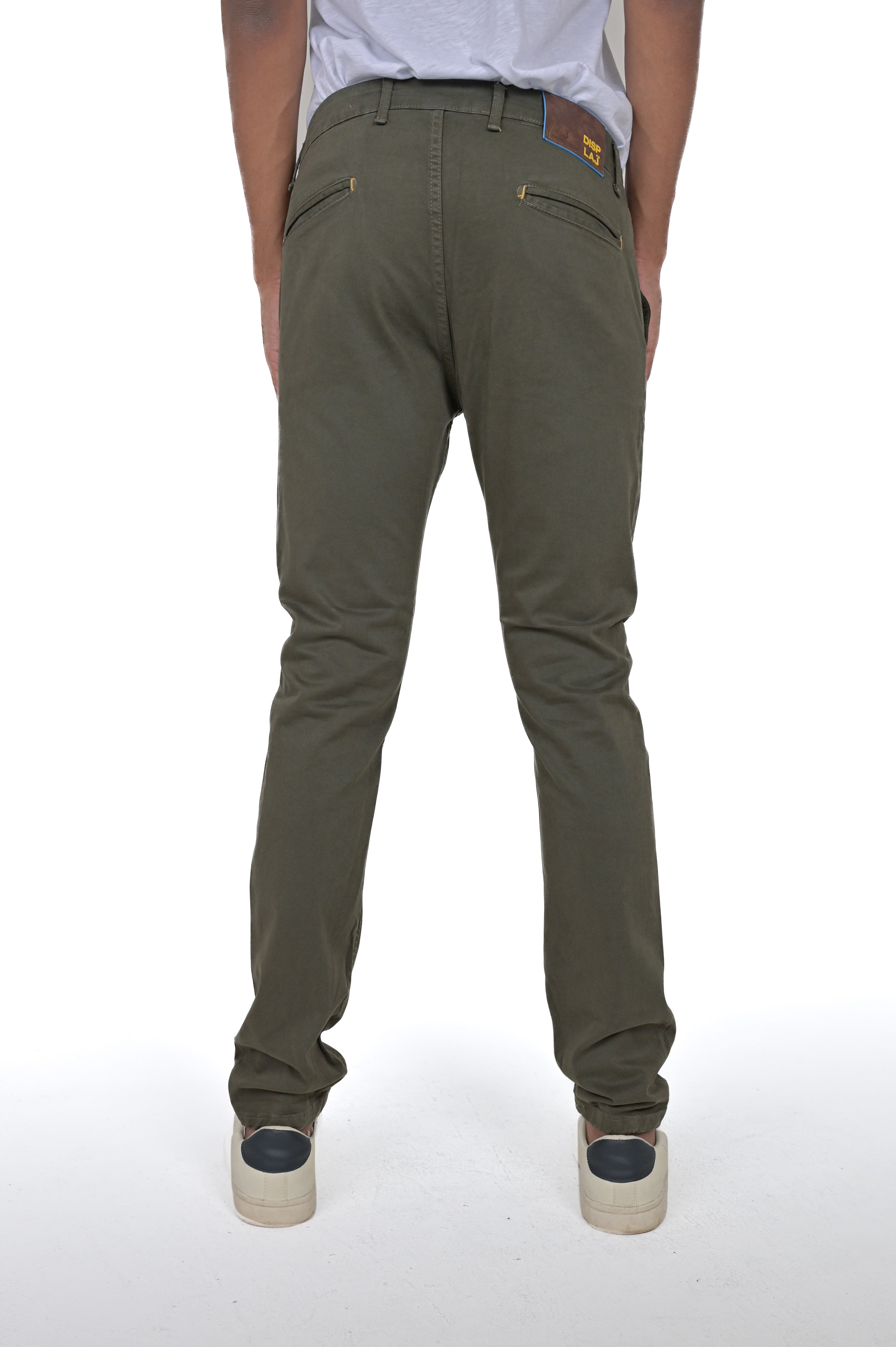 Kinos Slim Cotton Trousers Green FW24/25