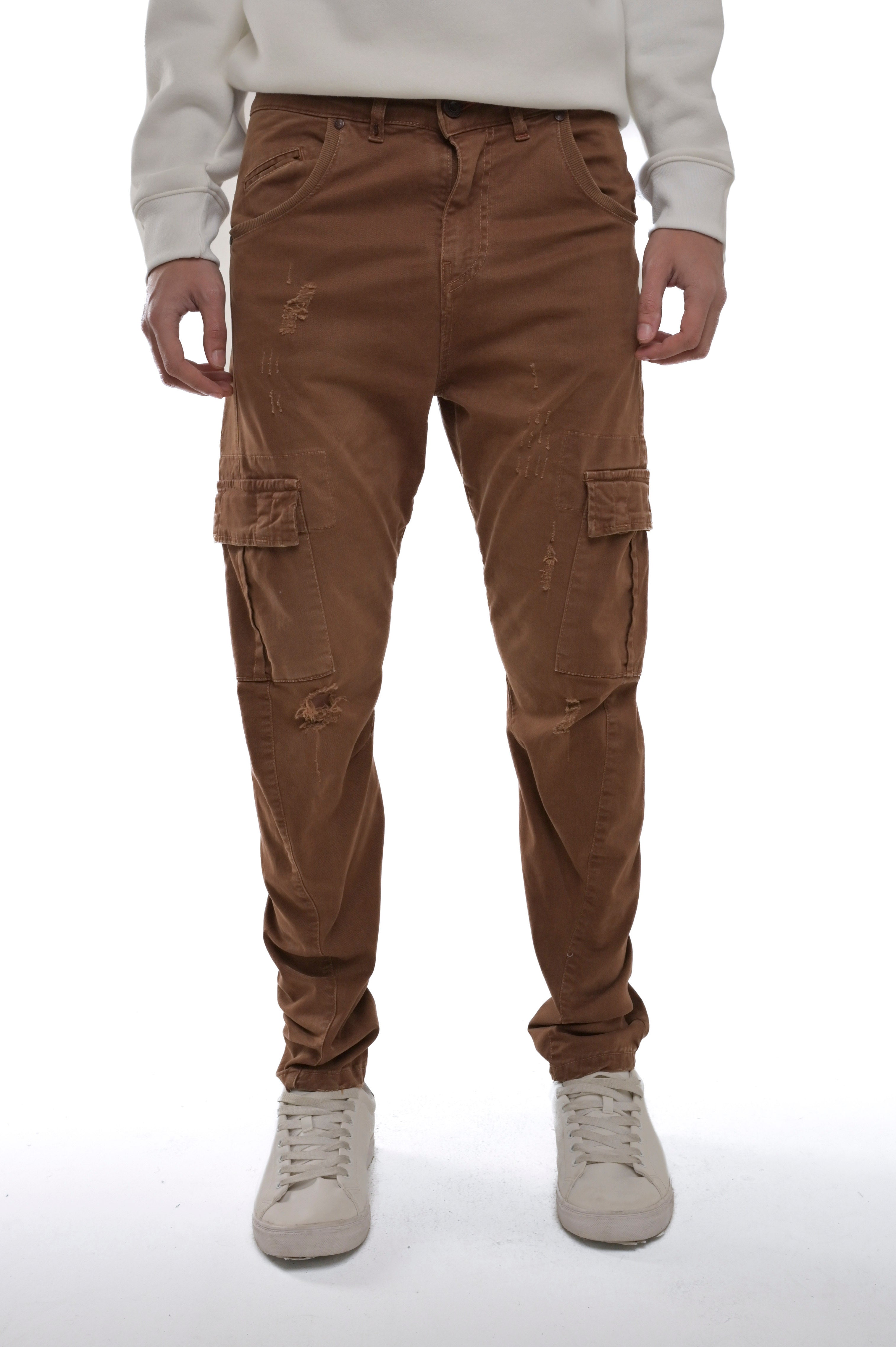 Pantaloni cargo Tapered New Evolution AI10 bruciato FW24/25