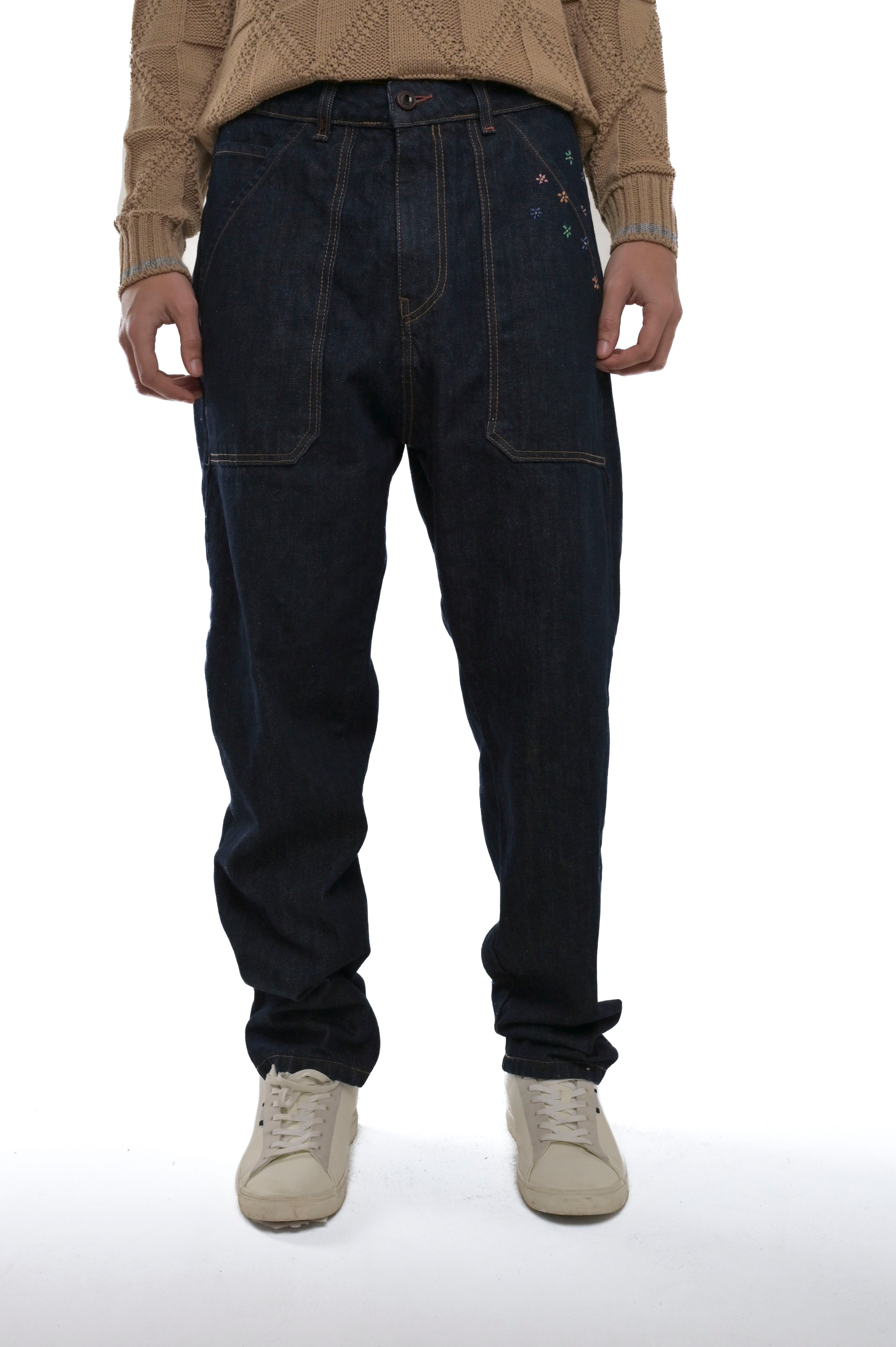 Jeans loose People Ricamo AI09 FW24/25