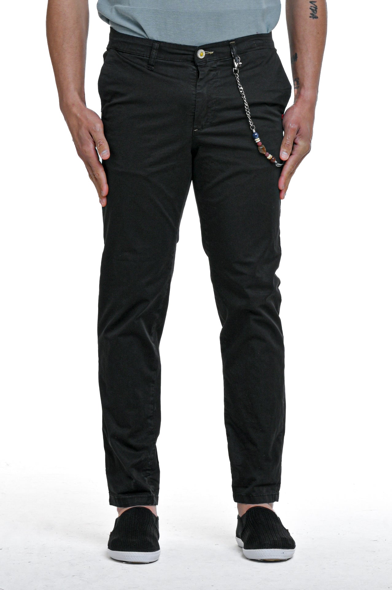 Slim Cotton Trousers Sonic Raso SS23