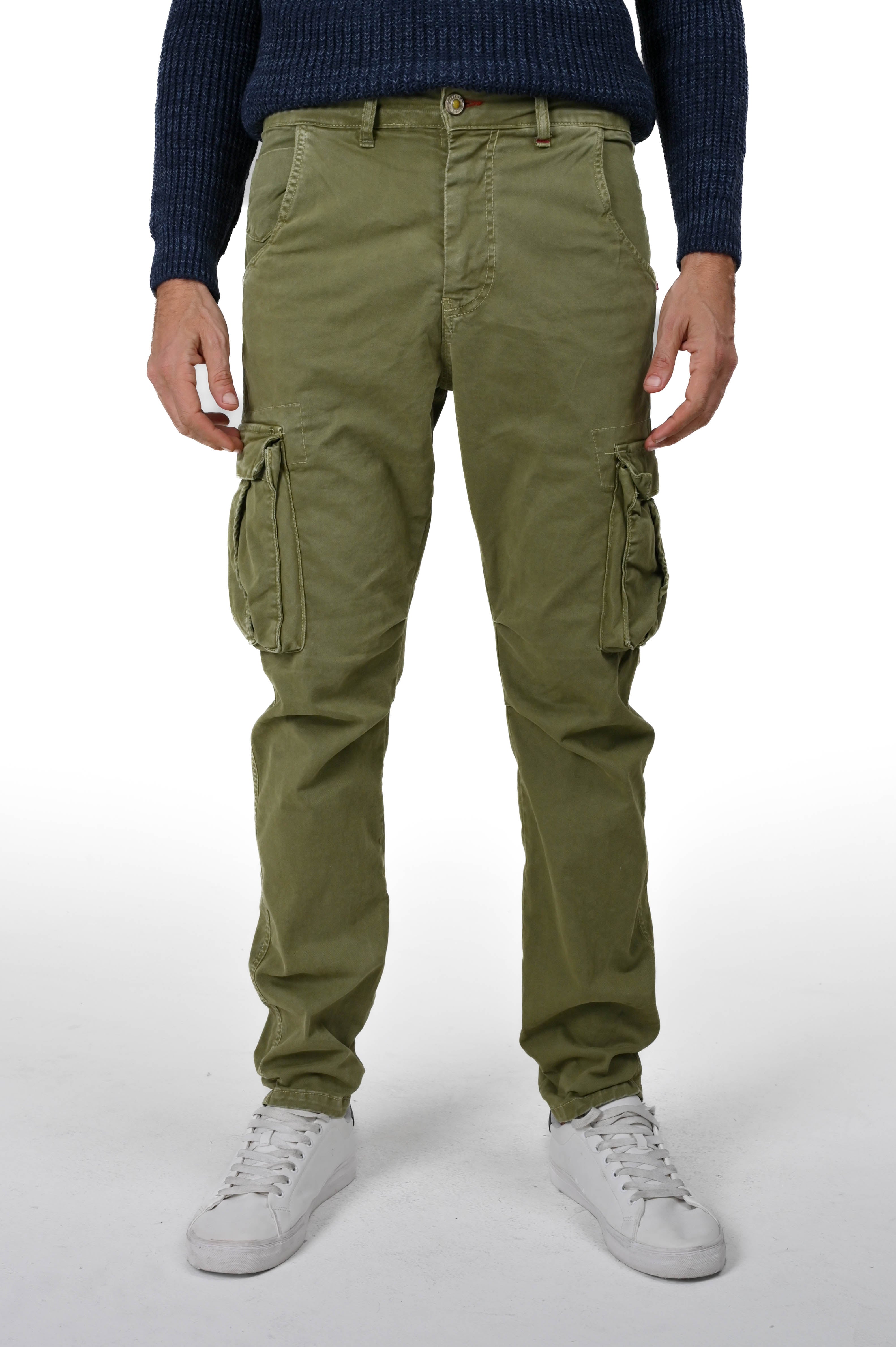 Marktas olive regular cotton trousers FW24/25