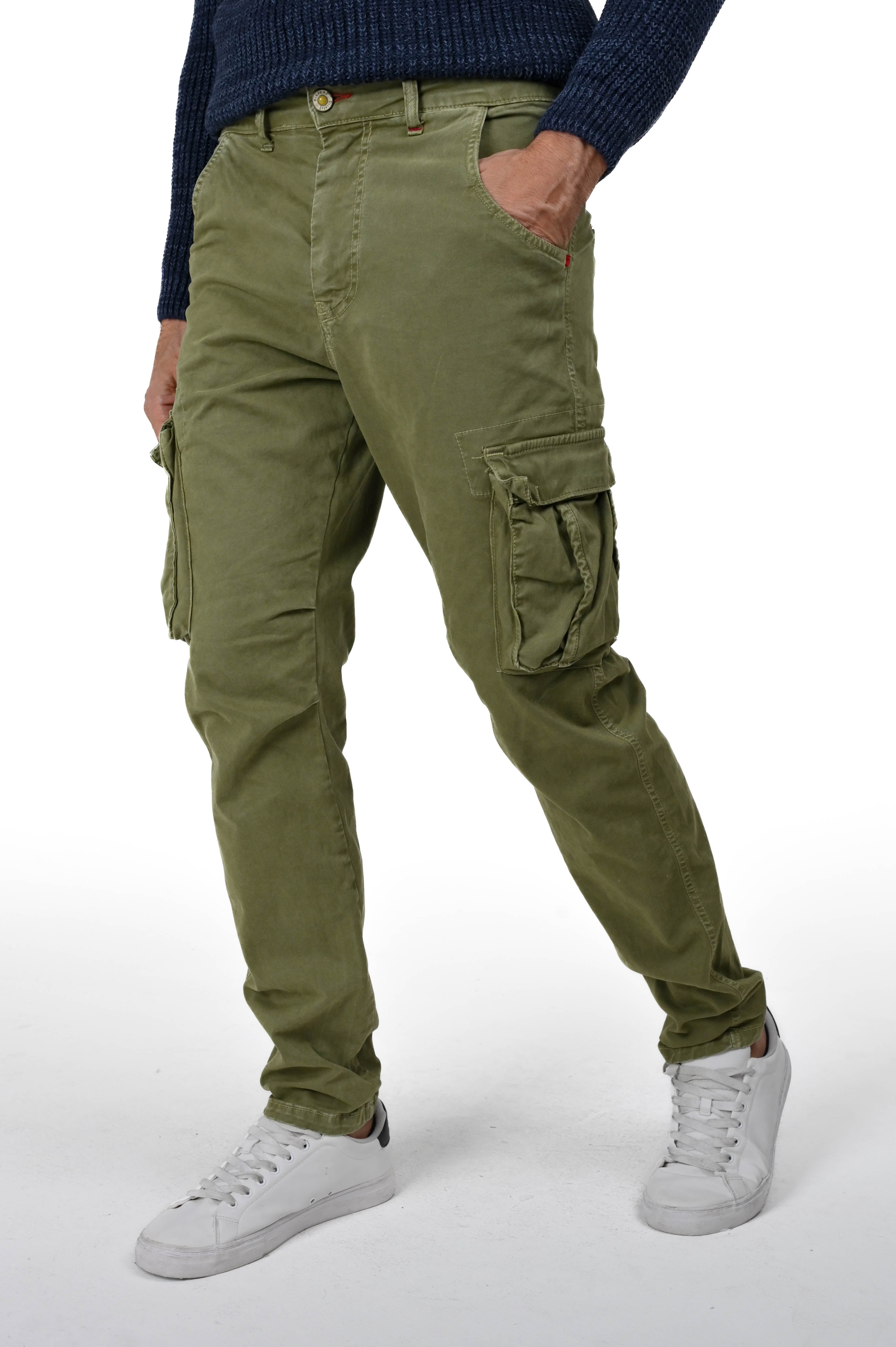 Marktas olive regular cotton trousers FW24/25