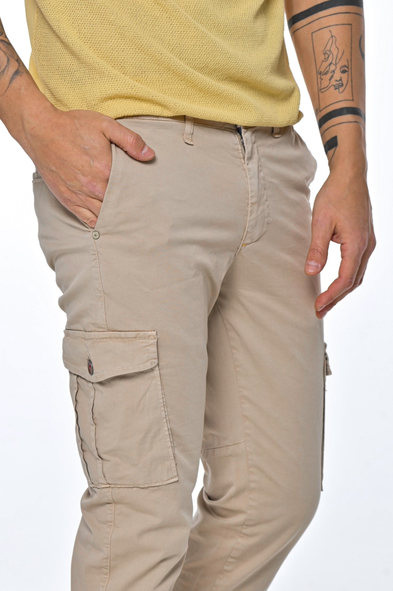 Pantaloni in cotone slim Sonic Tascone SS23