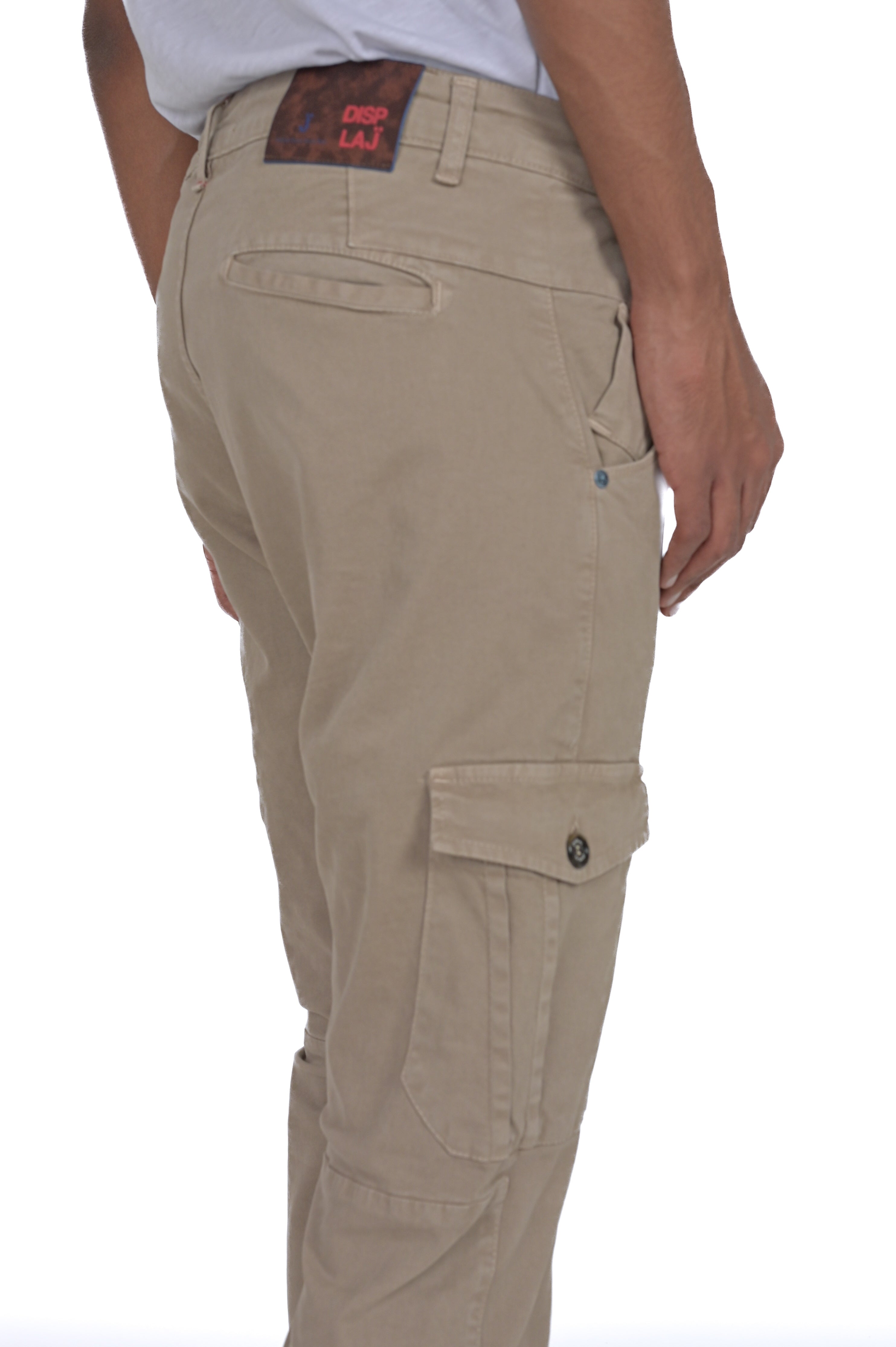 Pantaloni in cotone slim Cezanne beige FW24/25