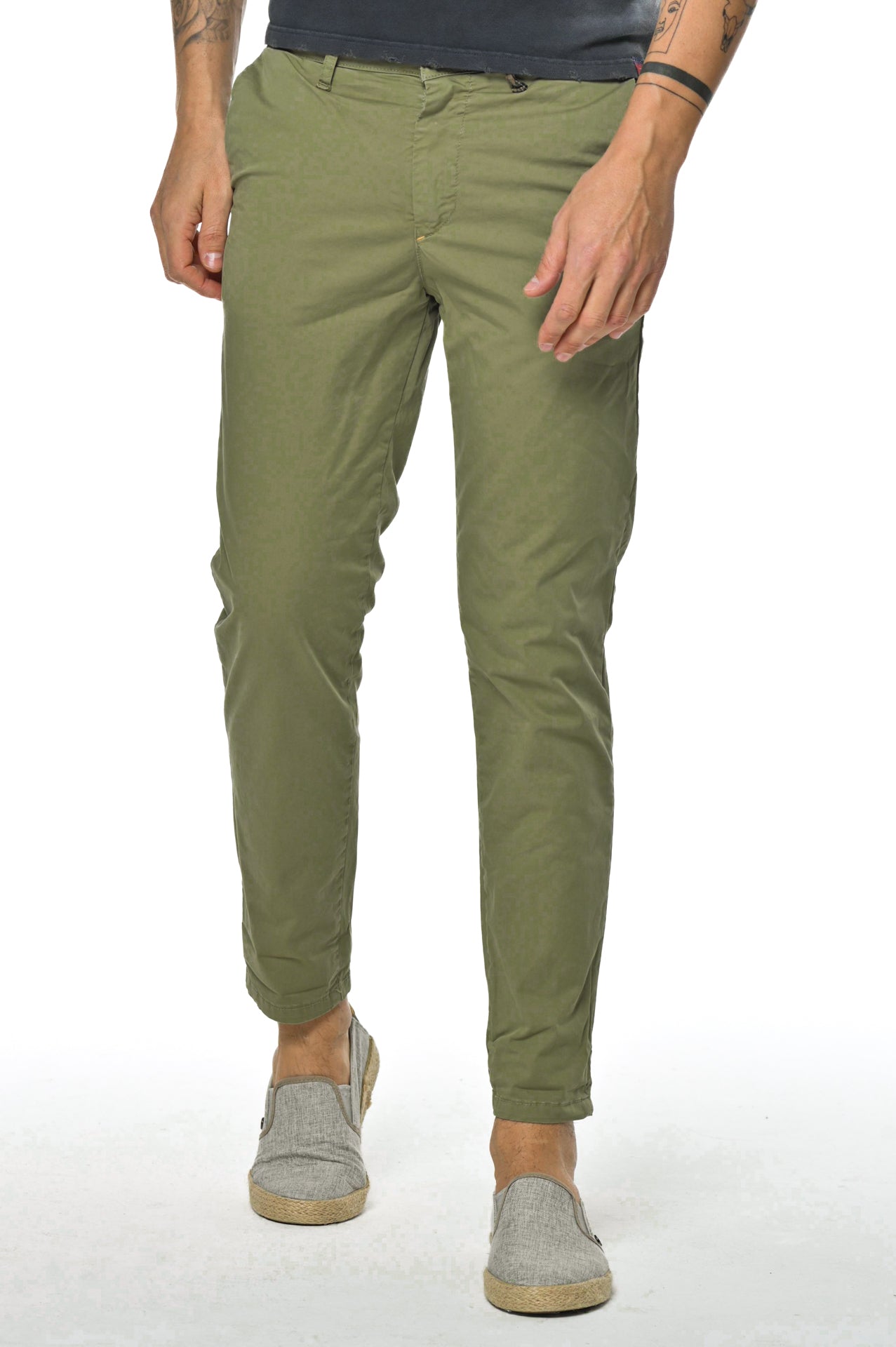 Slim Cotton Trousers Sonic Raso SS23