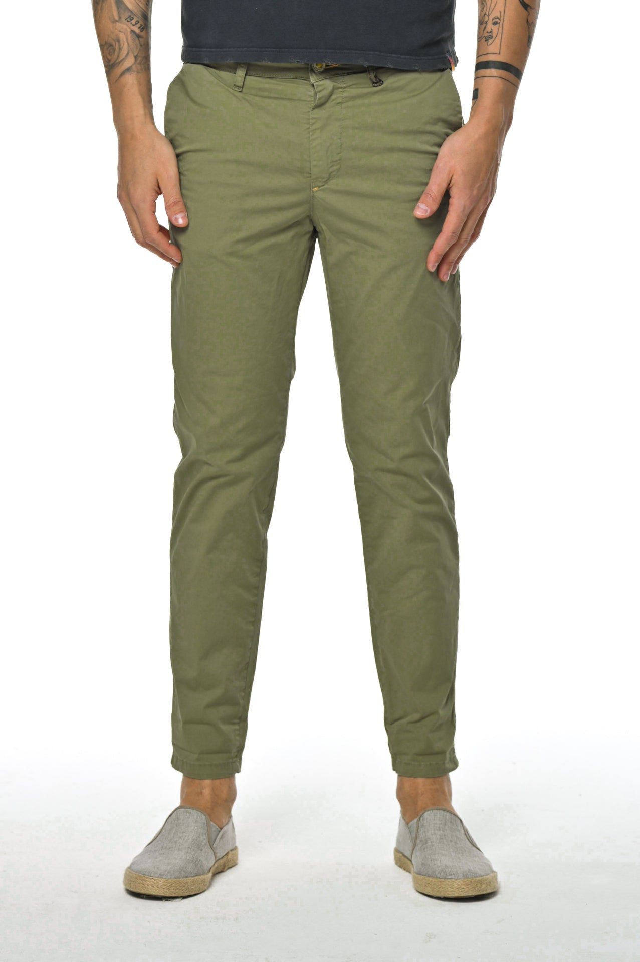 Slim Cotton Trousers Sonic Raso SS23