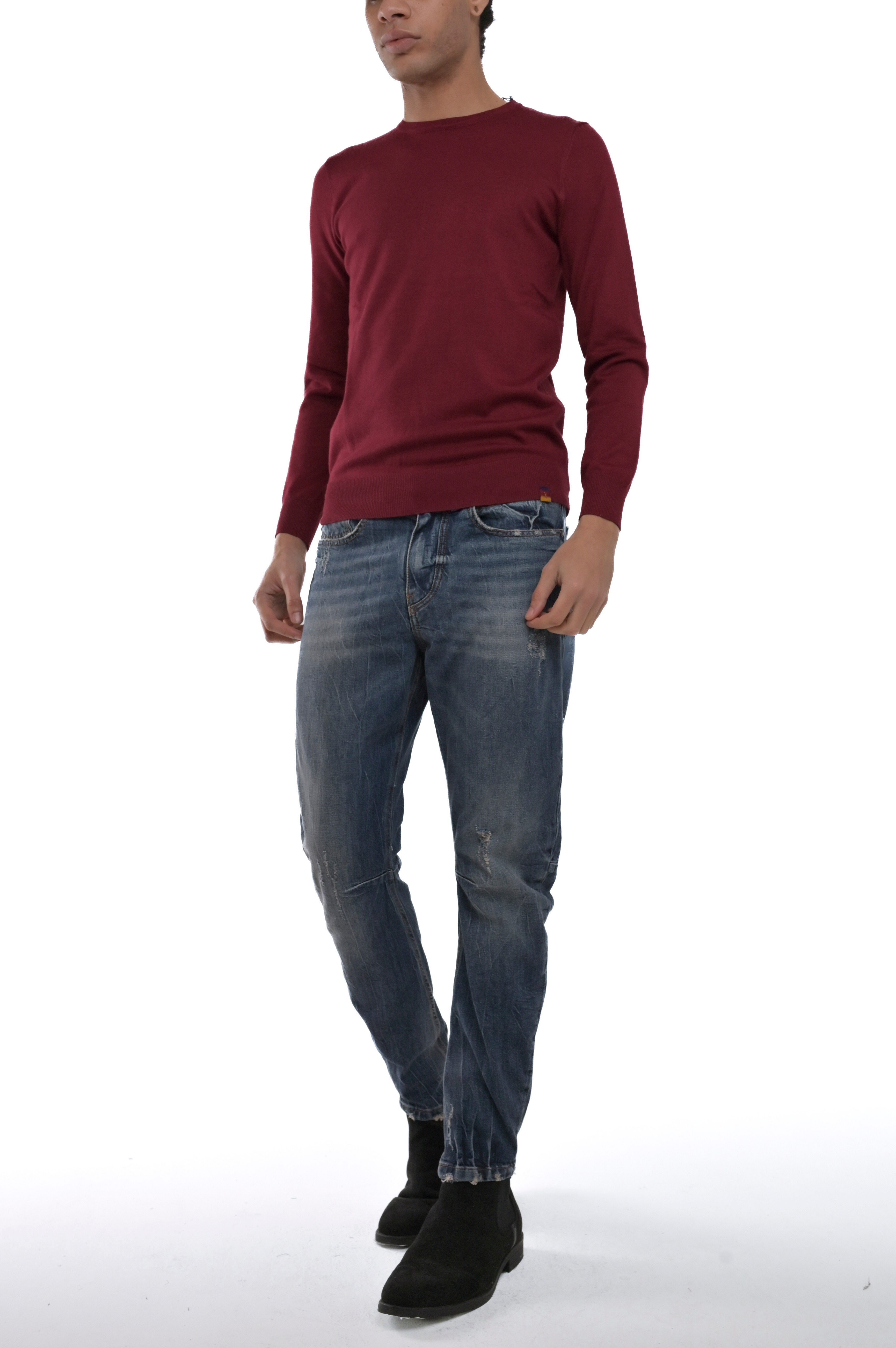 DSP V11 burgundy regular sweater FW24/25