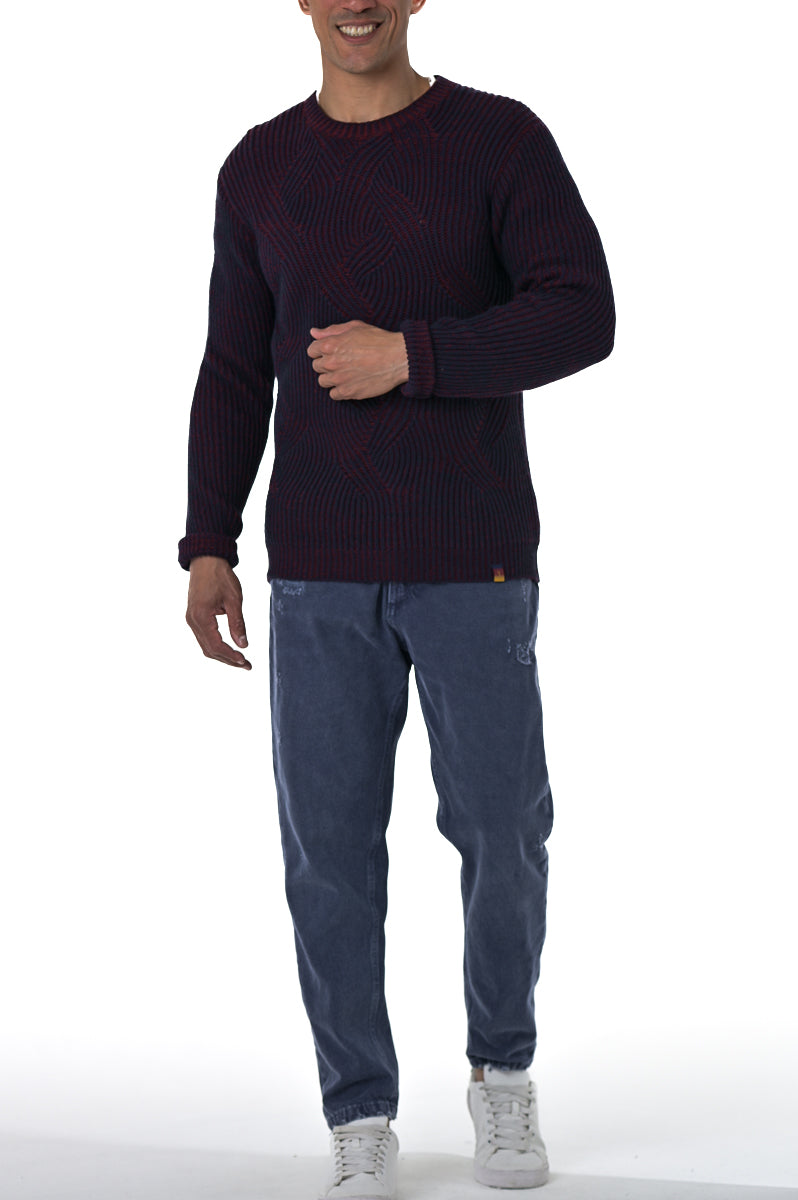 Maglione regular DM 2411 blu FW23/24