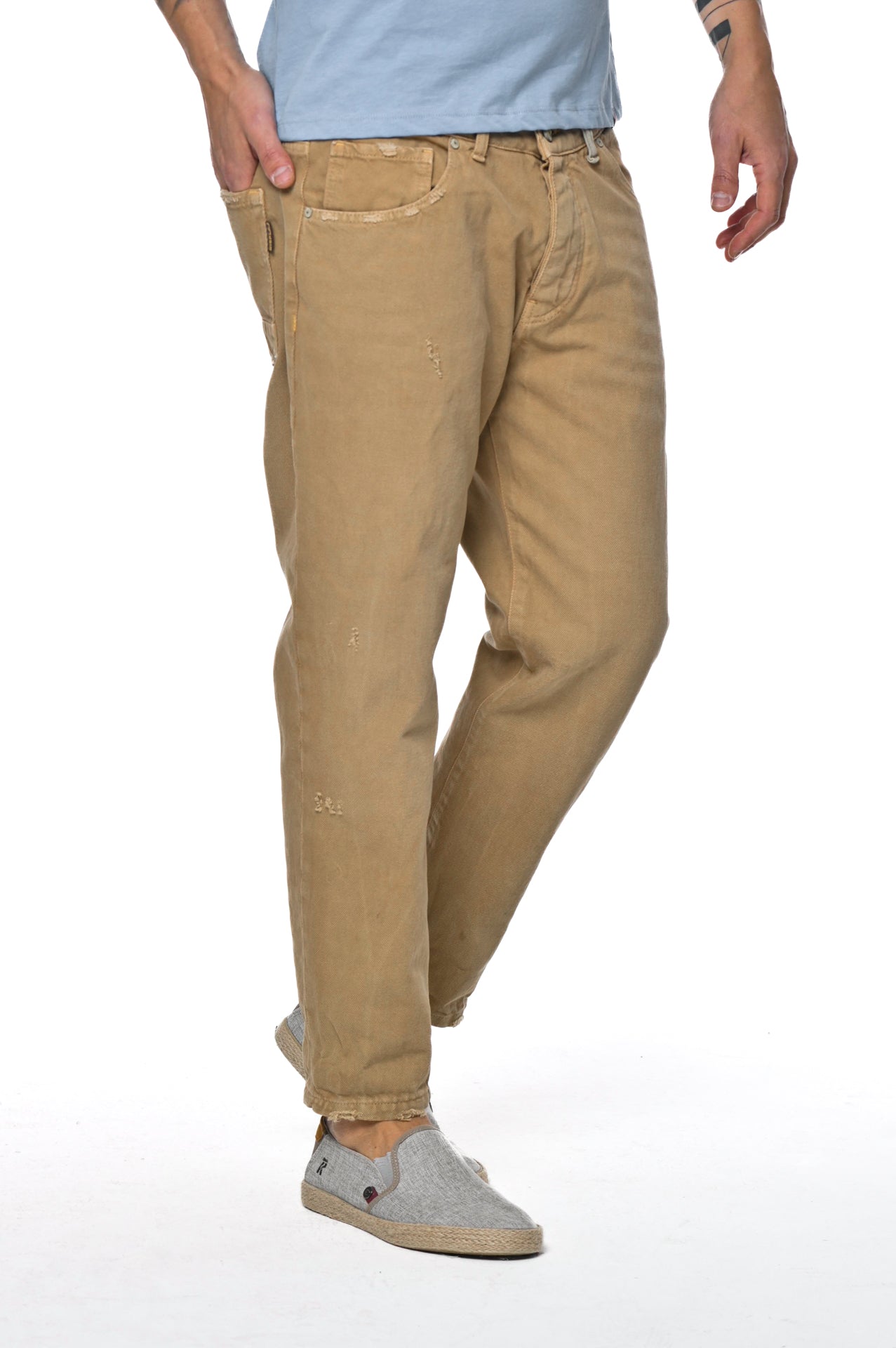 Pantaloni in cotone regular New Wolf Bull SS23