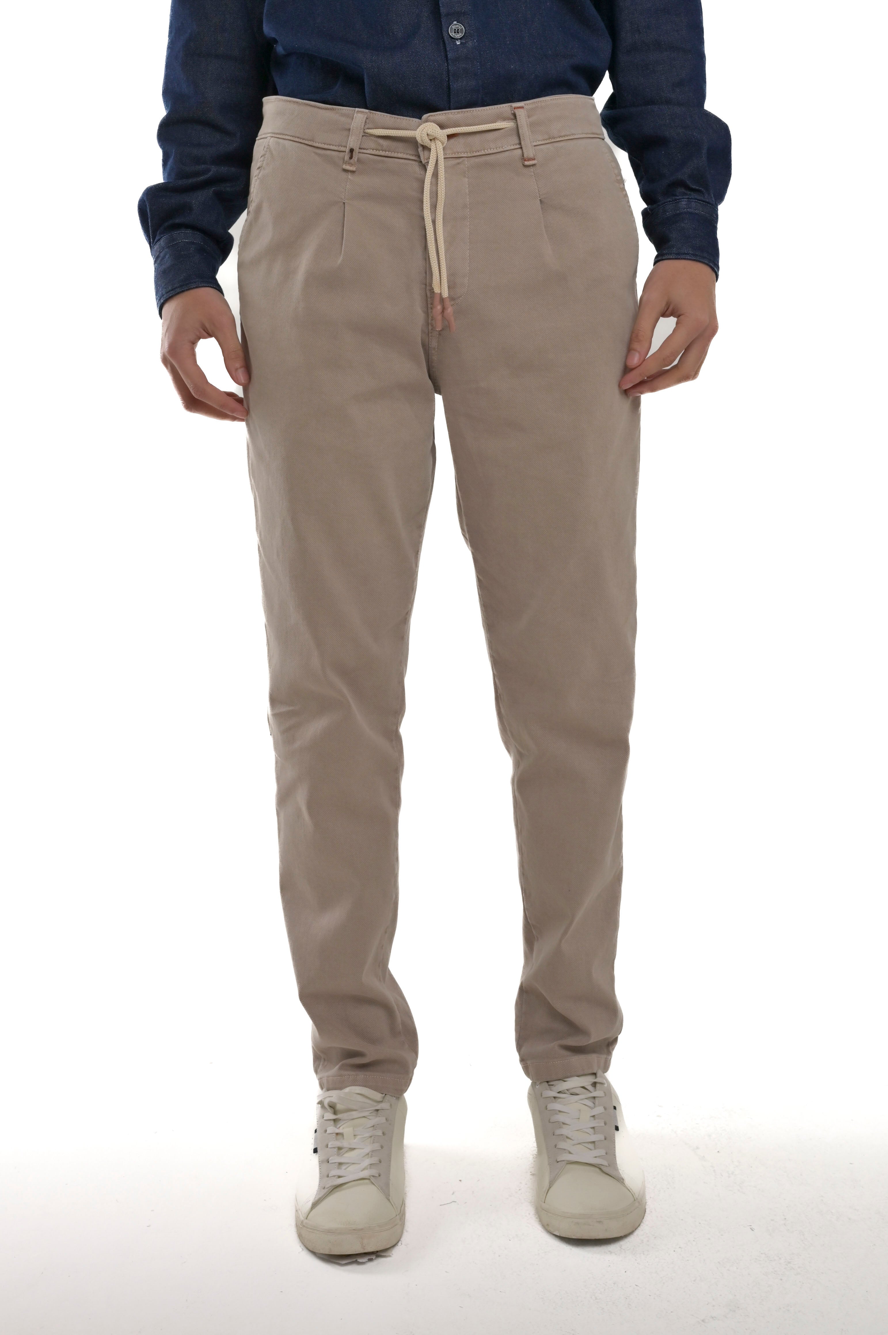 Pantaloni in cotone regular Different Berlino beige FW24/25