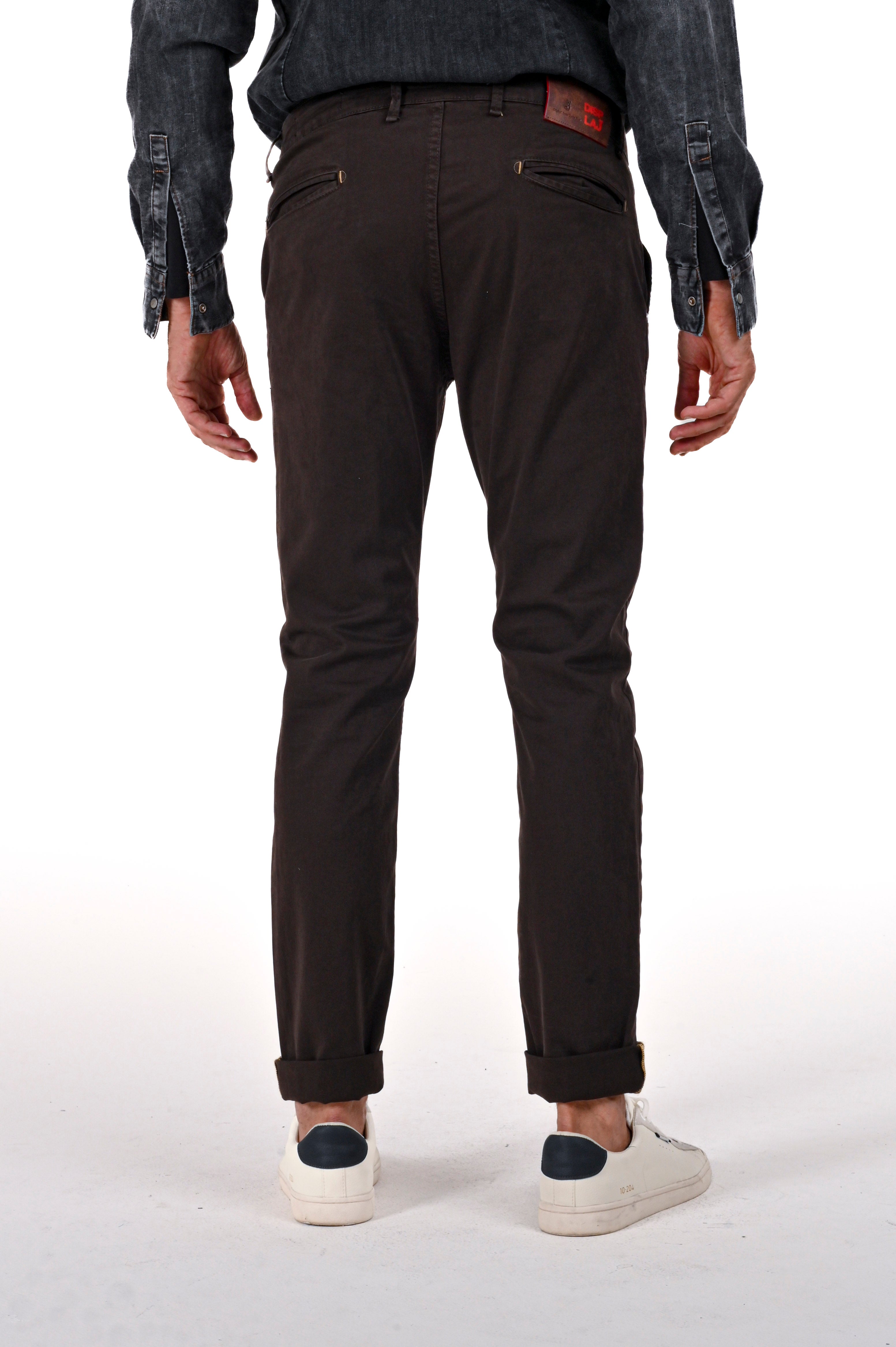 Kinos slim cotton trousers moro FW24/25