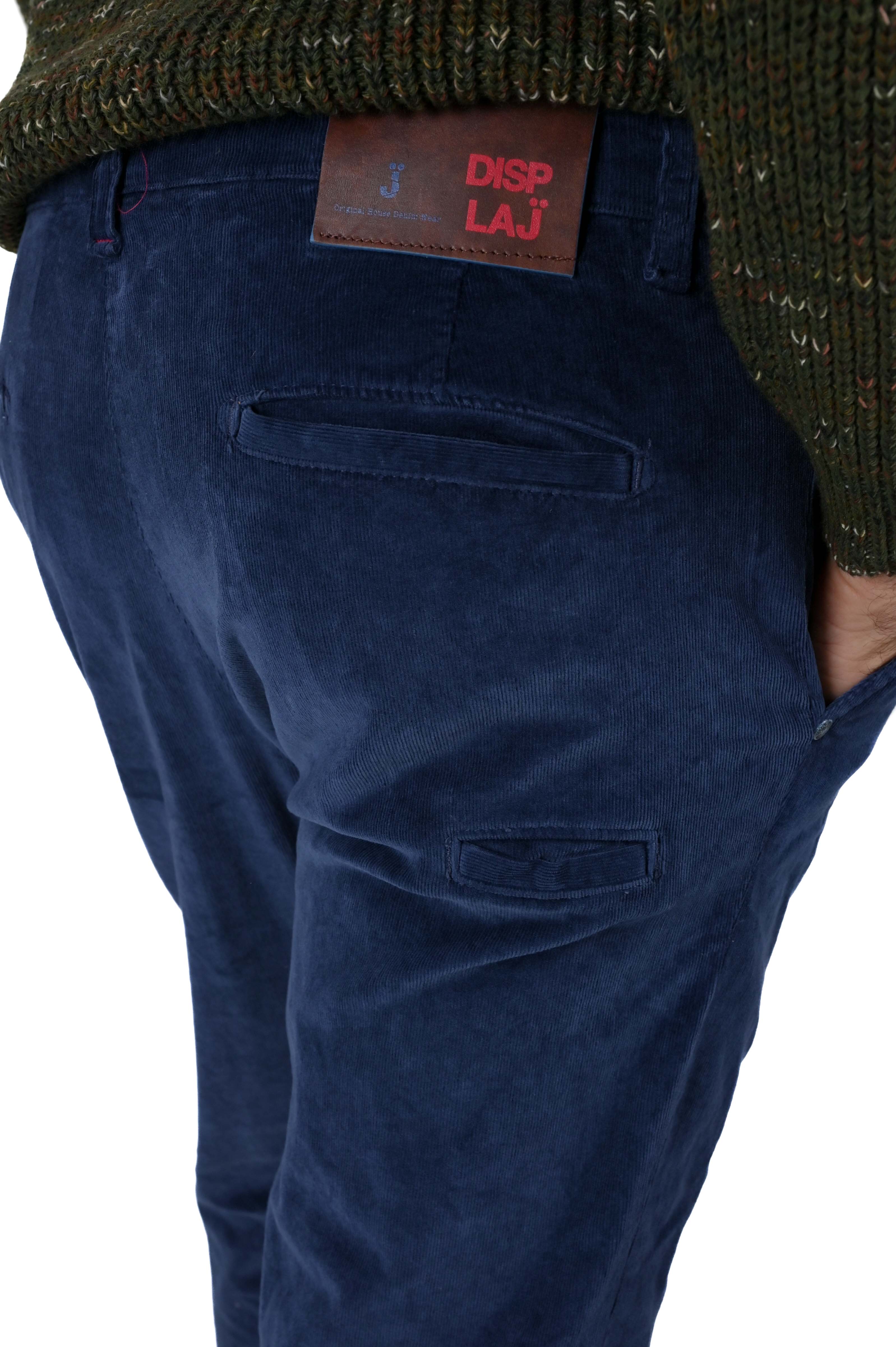 Pantaloni in velluto tapered New Private Jumbo Inchiostro FW24/25